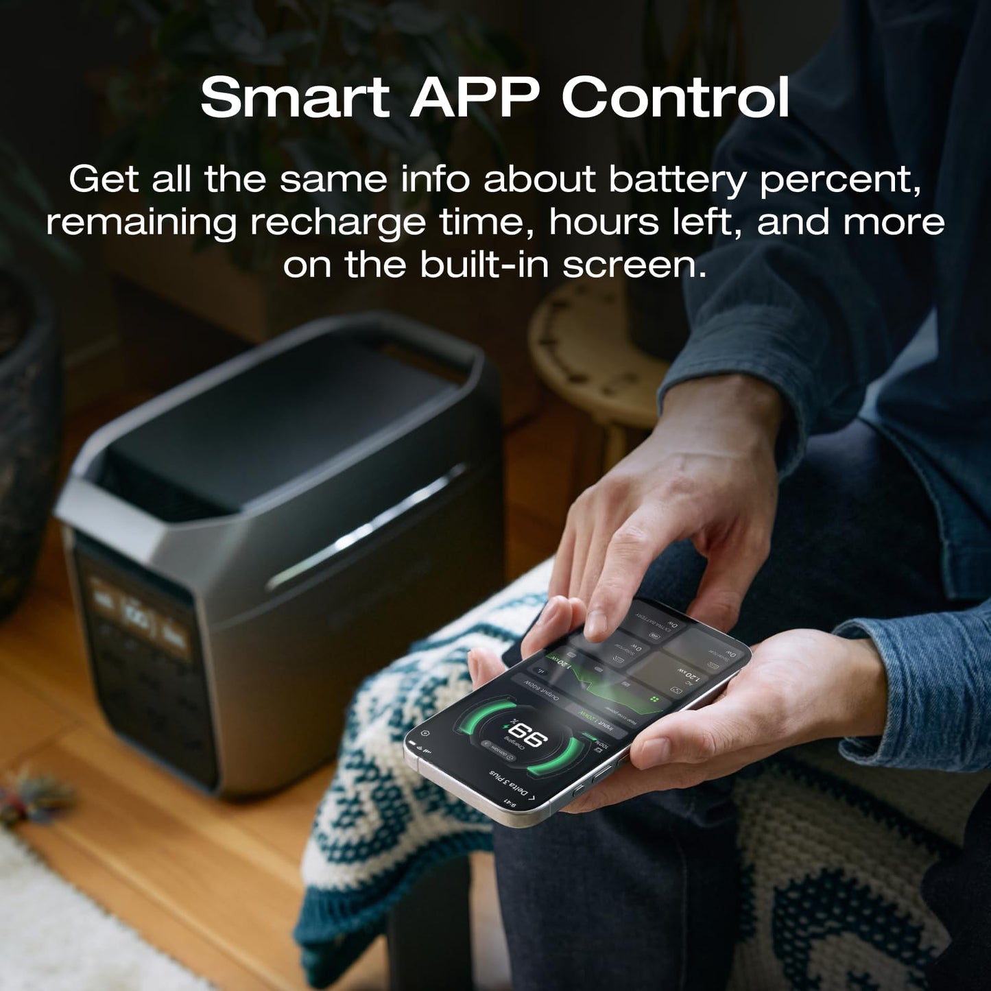 EF ECOFLOW Delta 3 Series Smart Extra Battery, 1024Wh LiFePO4 Expansion Battery for Power Station Delta 2/Delta 3/Delta 3 Plus/Delta 3 1500