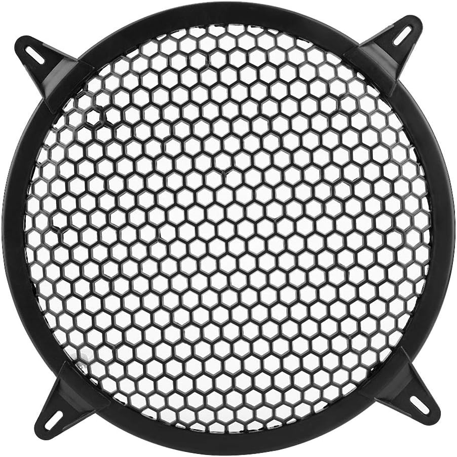10in KIMISS Speaker Grill Cover, Circular Speaker Cover, SubWoofer Plastic Mesh Cover, Car Audio Cover Guard Woofer
