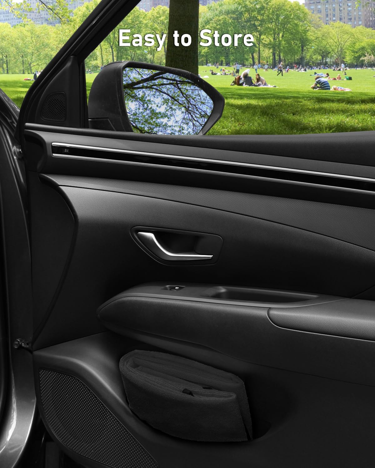 BELINOUS Waterproof Towel Car Seat Cover After Gym, Universal Front Seats Car Seat Towel Fit for Post Workout & Swim, Non-Slip Sweat Towel Seat Covers for Car, SUV & Truck (Black, 1 Pack)