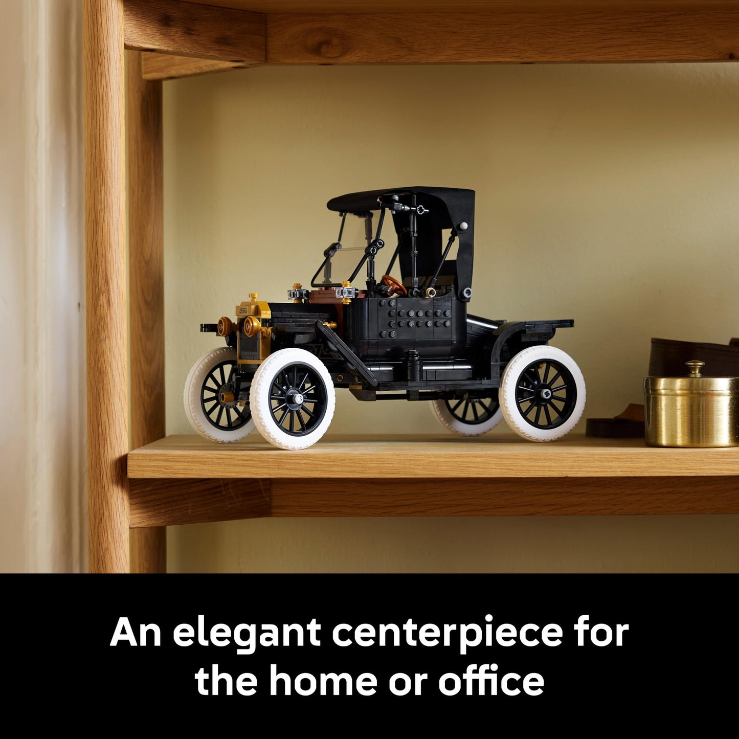 LEGO Icons Ford Model T Building Set for Adults - Collectible Kit with Detailed Features for Bedroom, Home Office or Shelf Decor, Gift for Men, Women, & Car Fans Ages 18+ - 11376