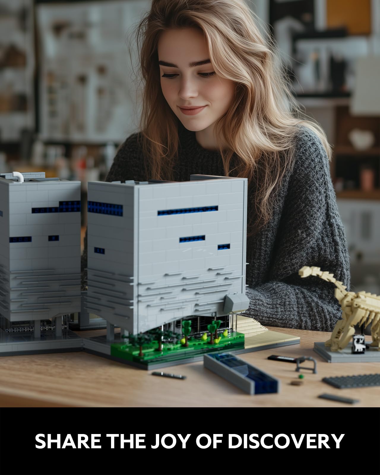 Nifeliz Museum of Nature and Science Building Set, Gift Idea for Lovers of Museums, Buildable Display Model, Addition to The Modular Buildings Collection (3373 PCS, NF10286)