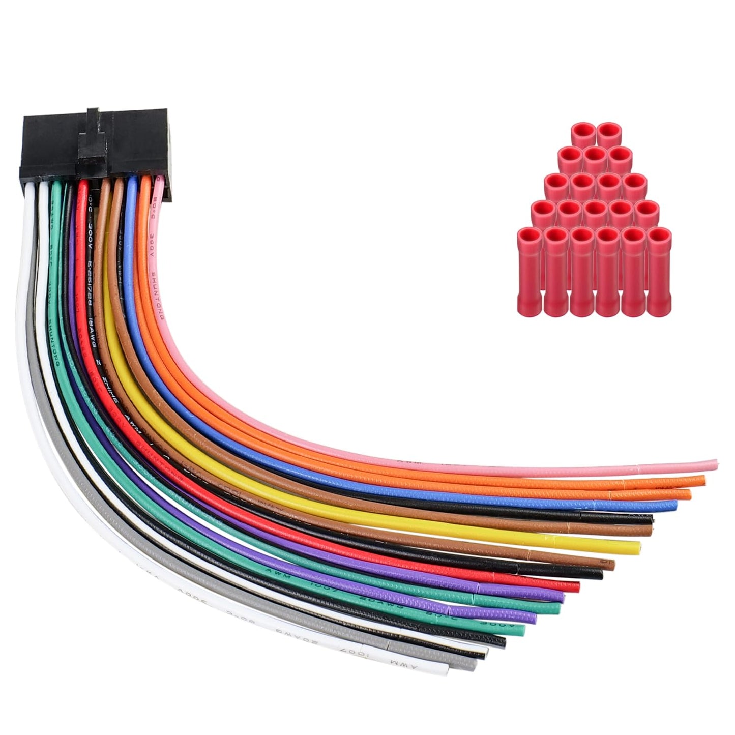 20Pin Stereo Wiring Harness Radio Connector Compatible with Boss Car Stereo Wire Adapter