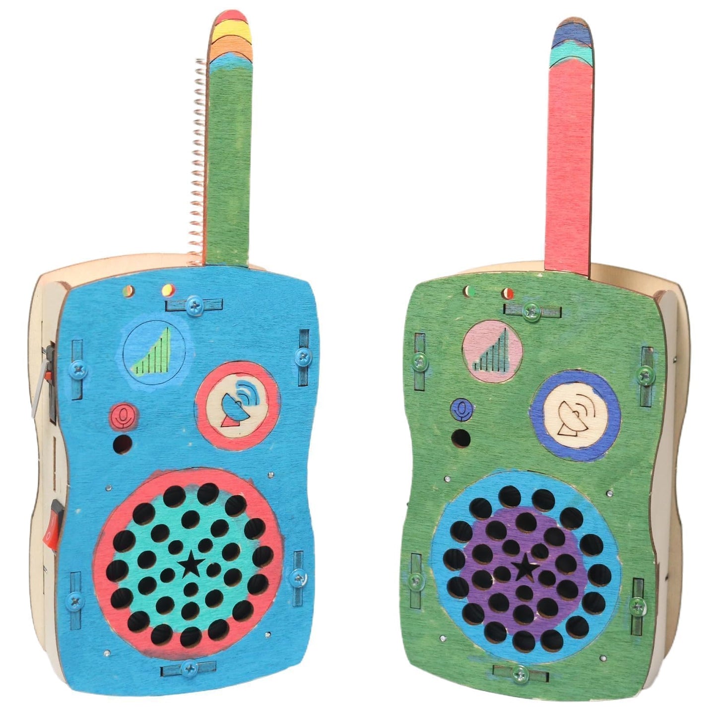 STEM Toys for Age 6-8-13 Crafts Kits Building Your Own Walkie Talkies for Kids Stuffers Birthday Gifts for 6 7 8 9 10 11 12 14+ Years Old Boys Girls Teens Engineering DIY Electronics Circuit Projects