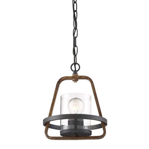 Designers Fountain Ryder 1 Light Mini-Pendant, Forged Black, 93530-FB