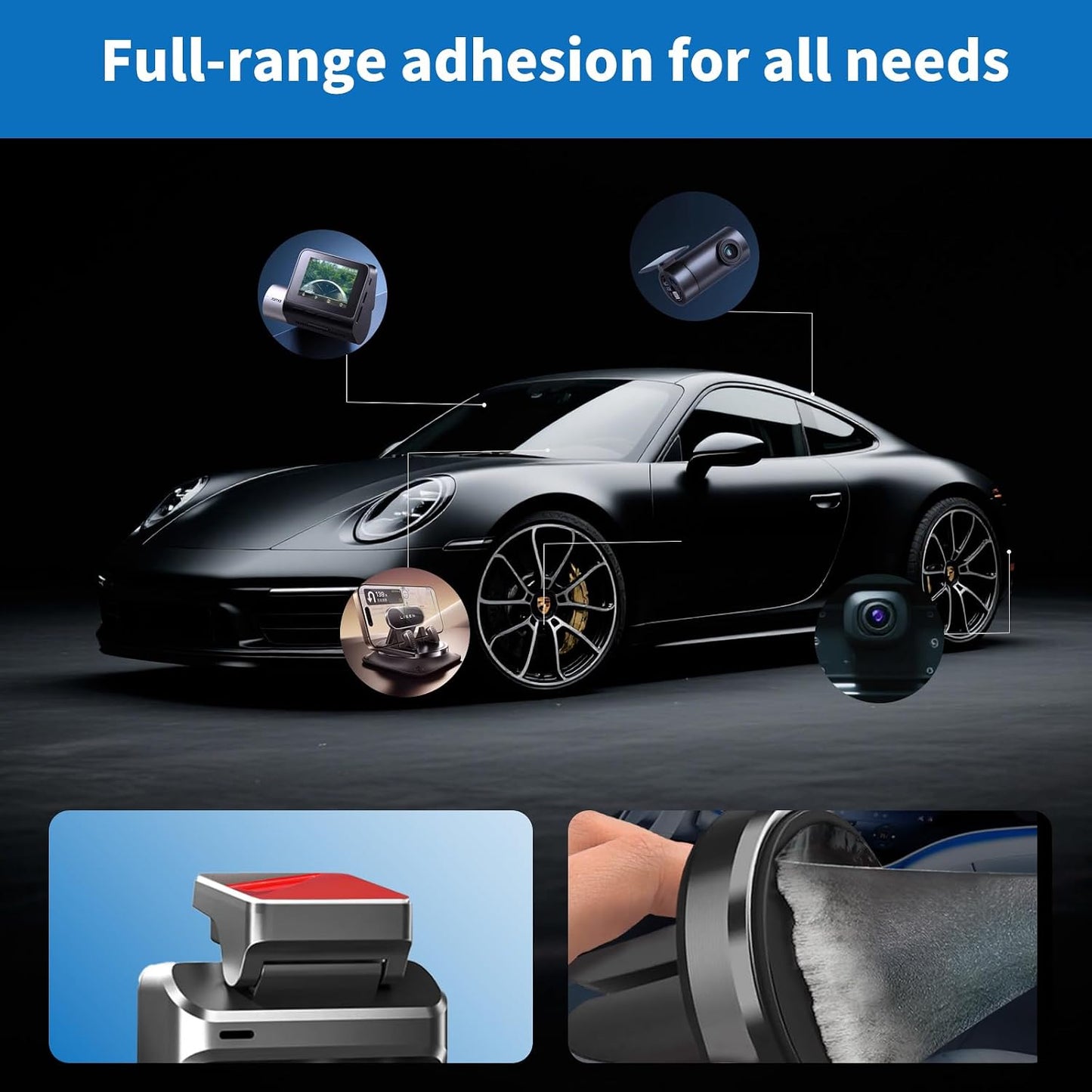 Suplogico 10 60% Pcs Double Sided Tape for Dash Cam - Ultra Heat Resistant Adhesive Pads for Windshield, Dashboard