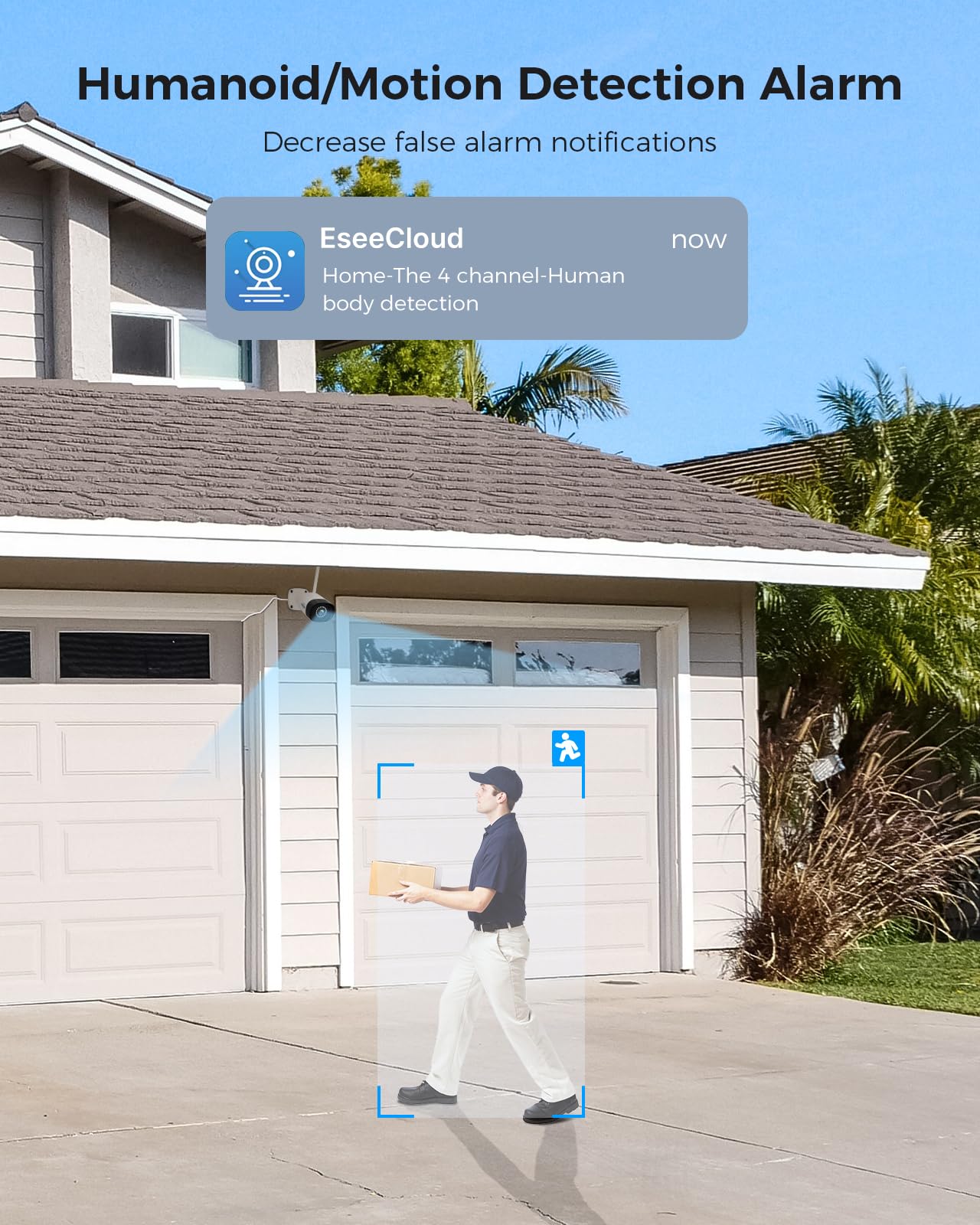 Hiseeu 5MP Outdoor WiFi Security Camera System, 16CH 8 Cam Kit, 2-Way Audio, Color Night Vision, IP66 Waterproof, 3TB Storage, No Monthly Fees