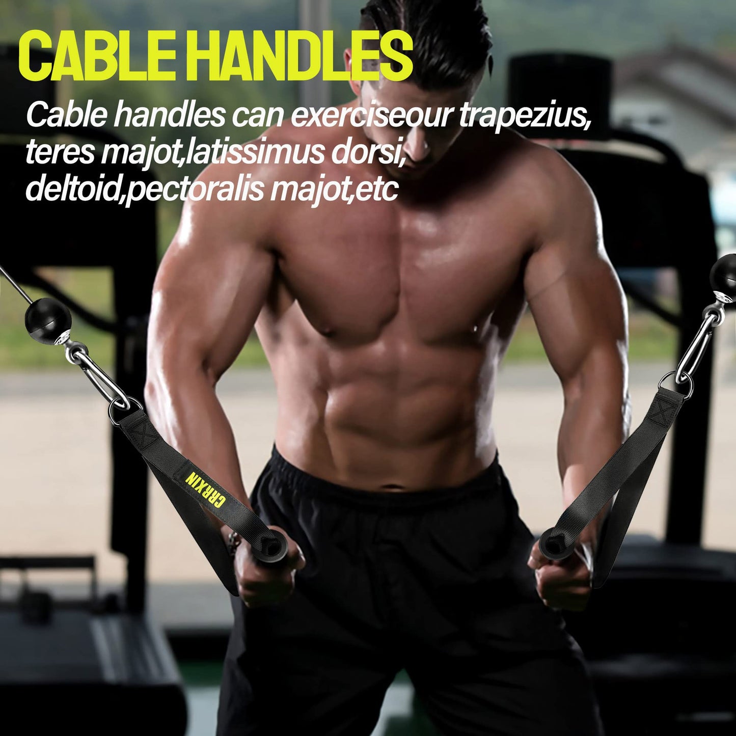 Weight Cable Pulley System Gym, Upgraded Fitness LAT and Lift Pulley System Attachments for LAT Pull Down, Biceps Curl Workout, Tricep, Home Gym Gravity Pulley System Set.