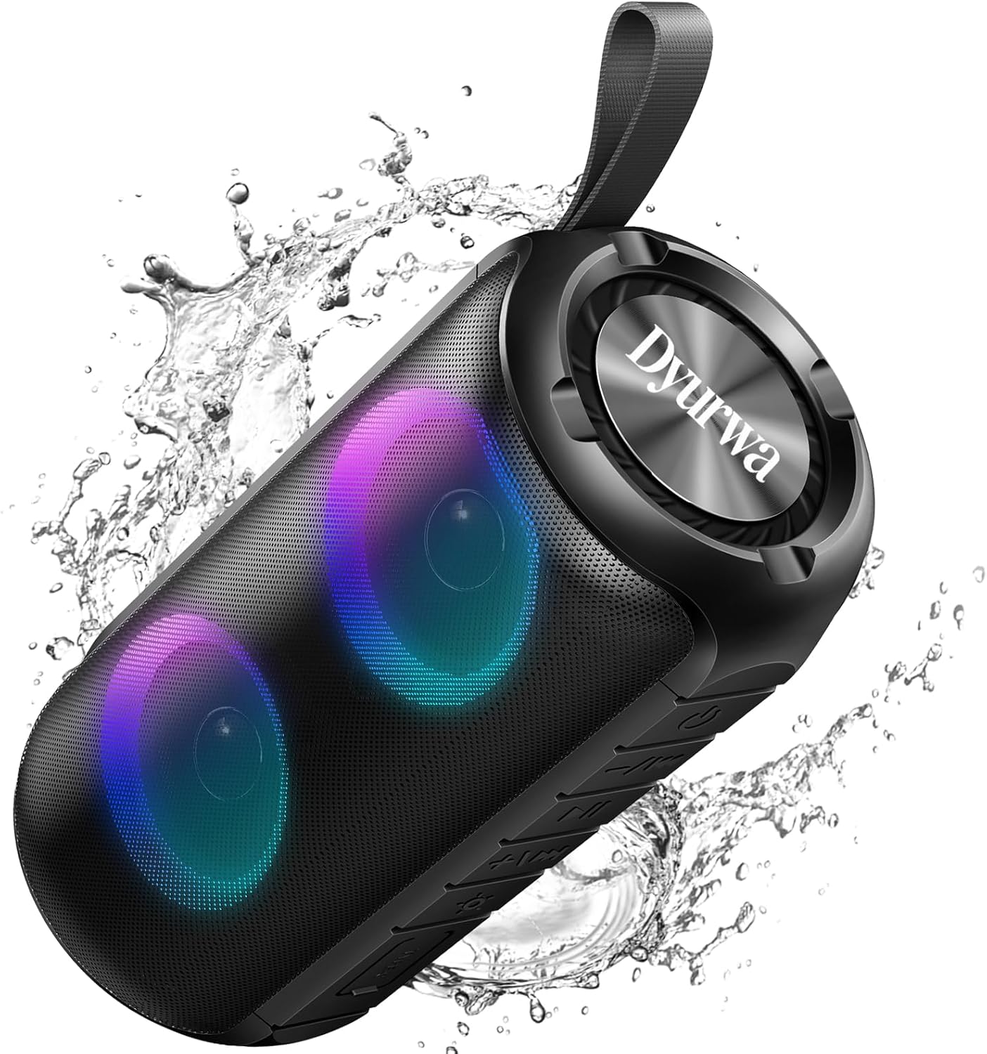 Dyurwa 360HD 2026 IPX7 12H Bluetooth Speaker with Stereo Sound, NEW Portable Wireless Speaker Waterproof, HD Call, TWS