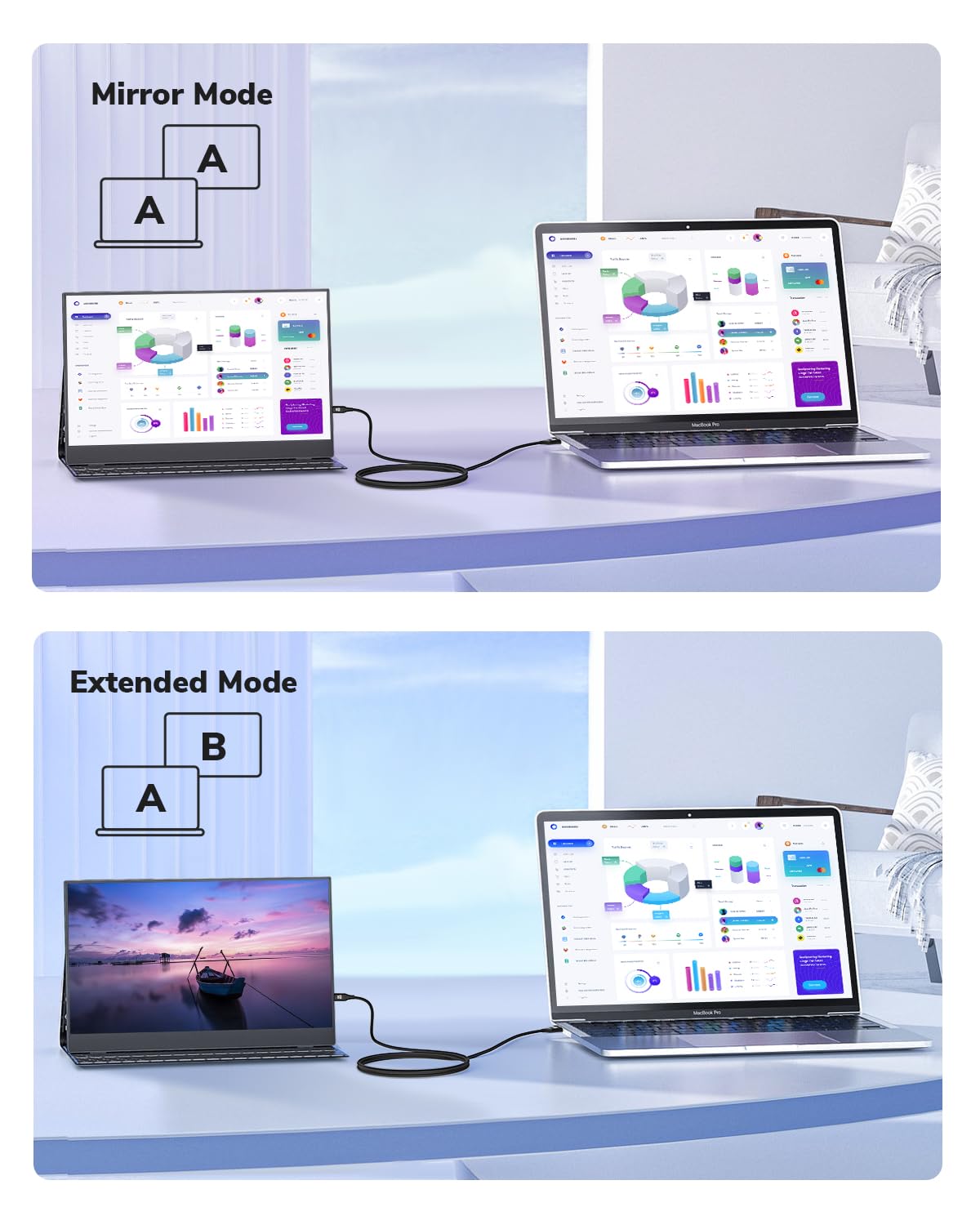 4K 3FT, 1440P/2K@120Hz,4K@30 XG17AHP, DisplayPort to Micro HDMI Cable DP to Micro HDMI Nylon Uni-Directional Cord