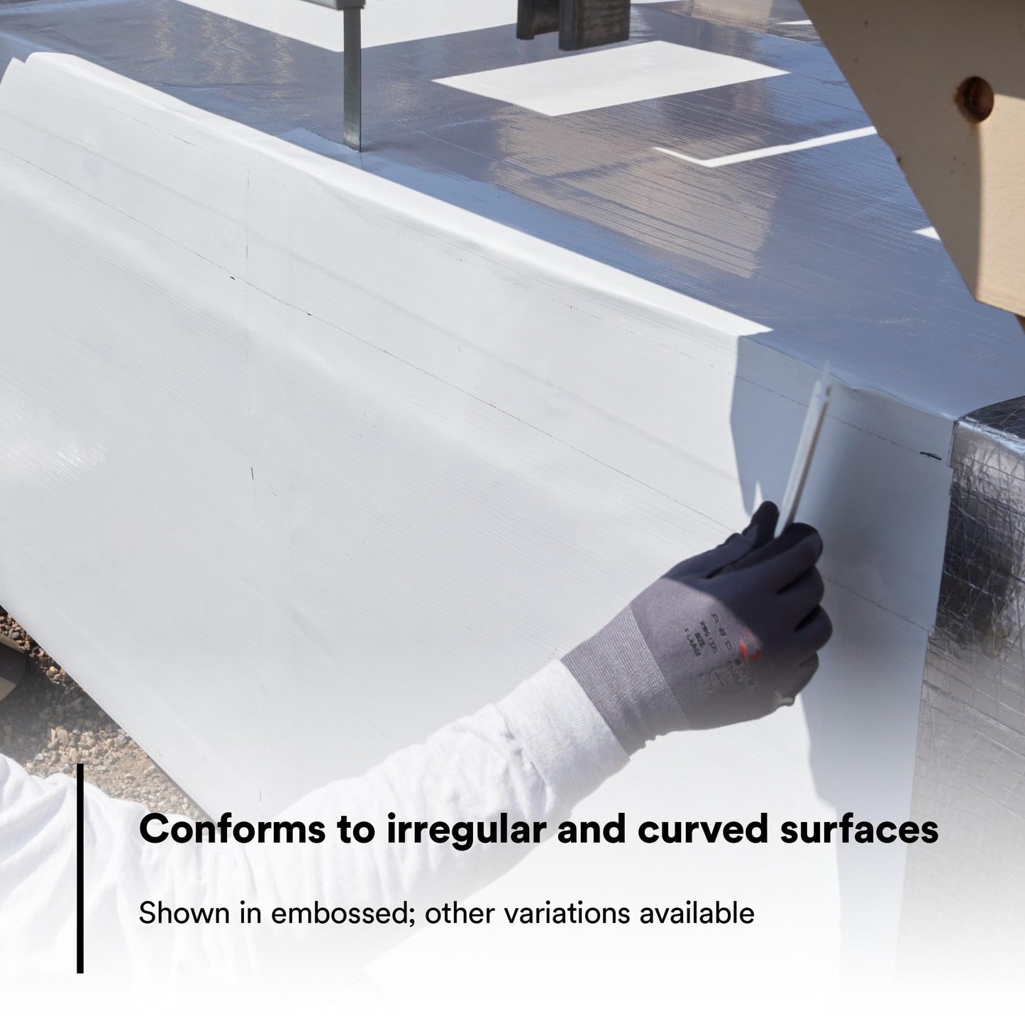 3M VentureClad Insulation Jacketing System 1577CW-WM, Flat, White Color, Excellent Chemical Resistance, Durable, Cold Weather Adhesion, LEED v4, UL723 Classified, 23 in x 50 yd