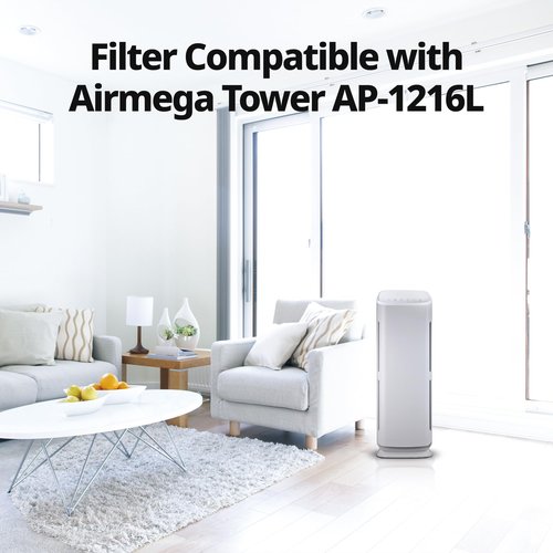 Coway AP-1216-FP Replacement Filter Pack for AP-1216L , Black