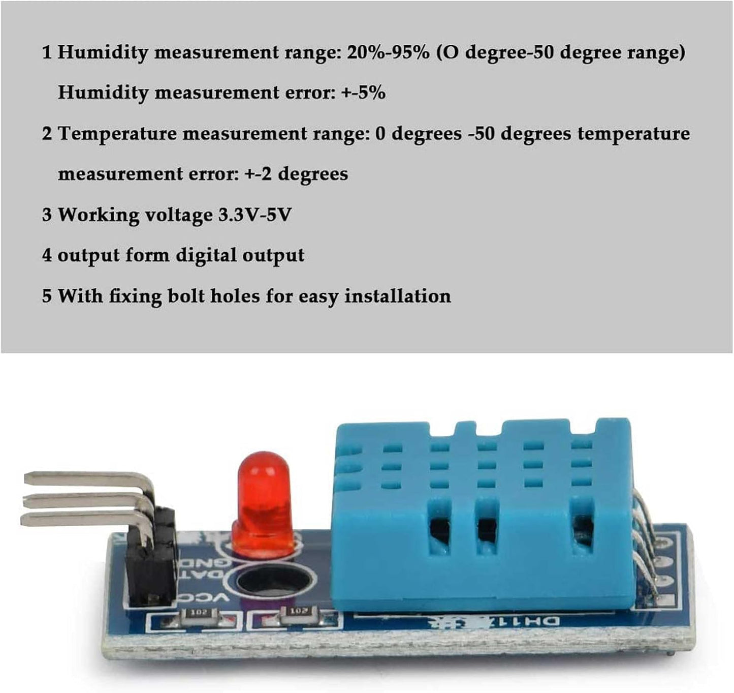 ALAMSCN DHT11 1.3" 128x64 Electronics Starter Kit,WiFi Development Board with Temperature Humidity Sensor OLED Display
