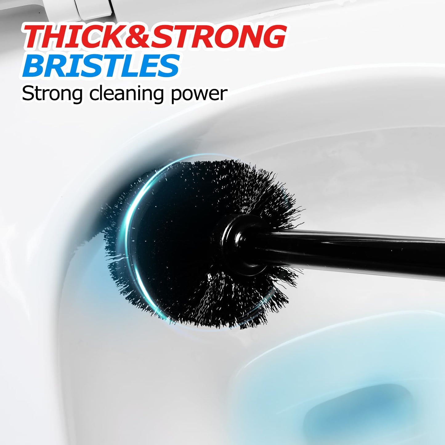 FORASTO 2 in 1 Toilet Plunger and Brush Set,Extended Handle Plunger,Toilet Bowl Brush Plunger Set, Bathroom Cleaning Tools ,Toilet Brush Plunger Combo,Cleaning Brush,Bathroom Cleaning Supplies