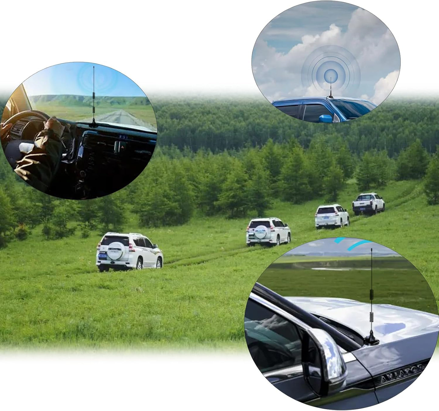SIGNALPLUS 25-1300MHz 2m 70cm Police Scanner Antenna for Home, VHF UHF GMRS FM, Mobile Ham Radio Antennas with Magnetic