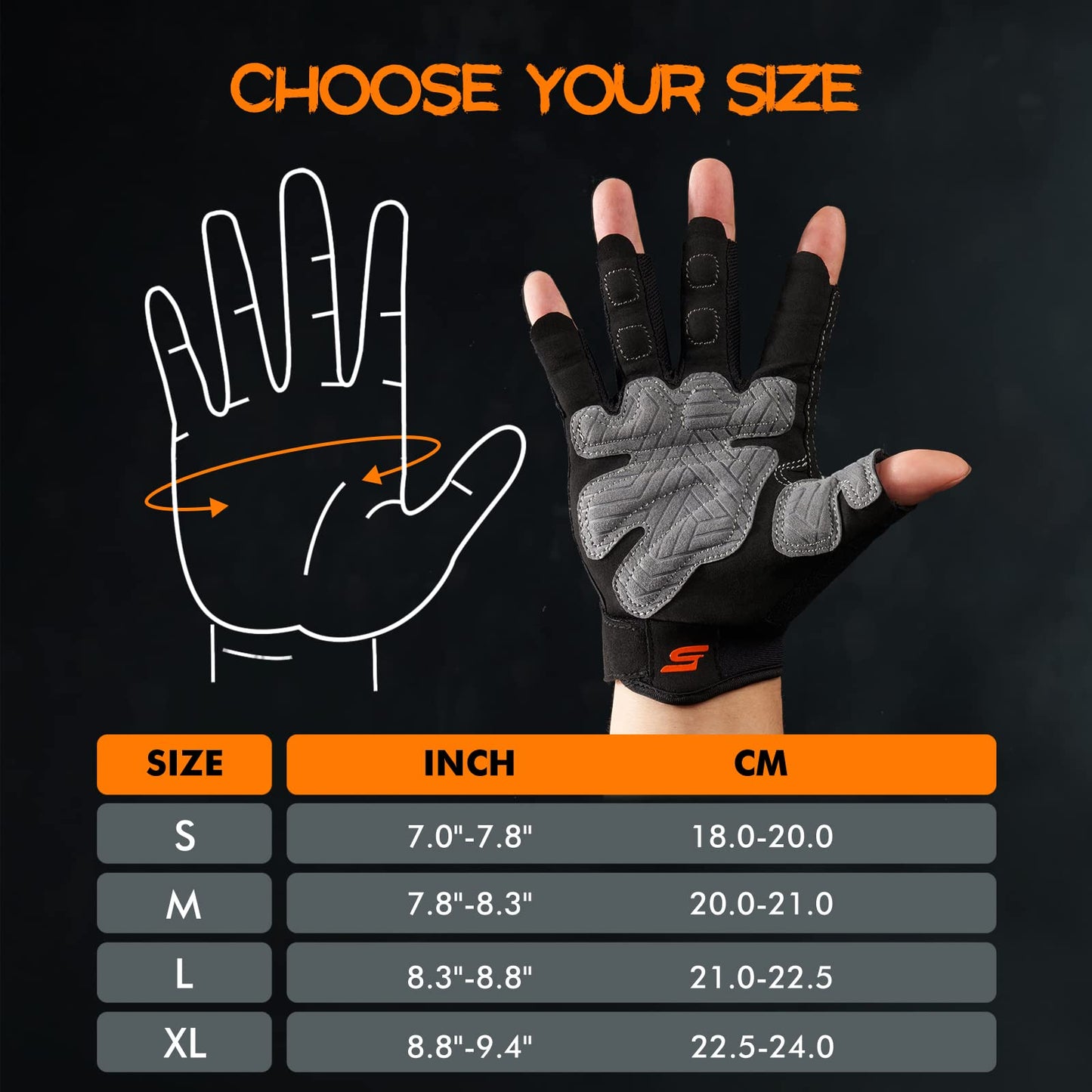 SueStar Workout Gloves - Men Women 2022, Weight Lifting Gym Gloves with Full Palm Protection, Excellent Grip, Ultra Breathable for Fitness, Training, Hanging