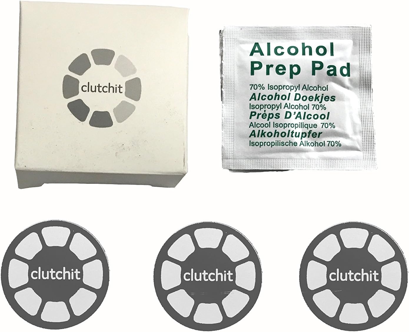 CLUTCHIT 3-Pack 3M Thick Magnetic Metal Replacement Plate with Adhesive for Surfaces (Matte Black)
