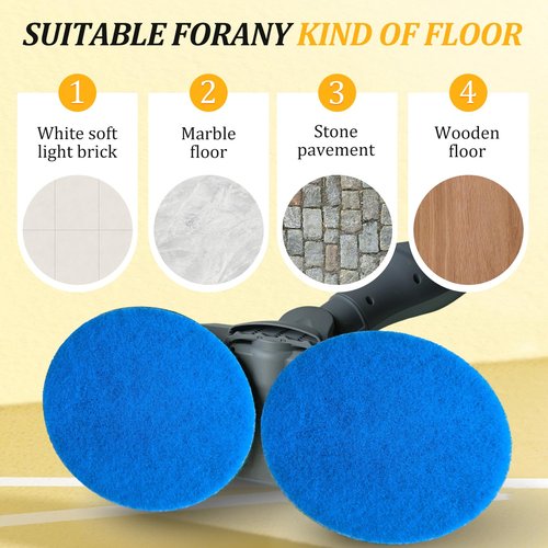 HXZIYI S7000 Replacement Steam Mop Pads for Shark S7001 S8201 S7000AMZ S8001 S7000 S7001TGT S7005 S7020 steam and Scrub mop Frosted Pad with Serrated Locator Ring(6Pack) (2green2gray2blue)