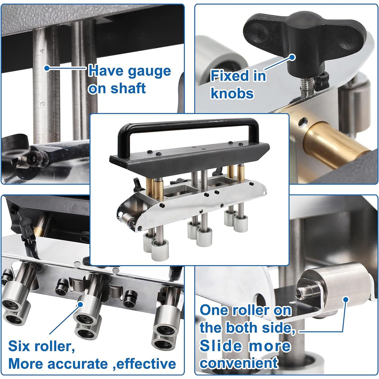 Metal Sheet Roller Bender Tool for Bending and Roofing, Adjustable 0-90 Degree Angle with 13-130mm Radius