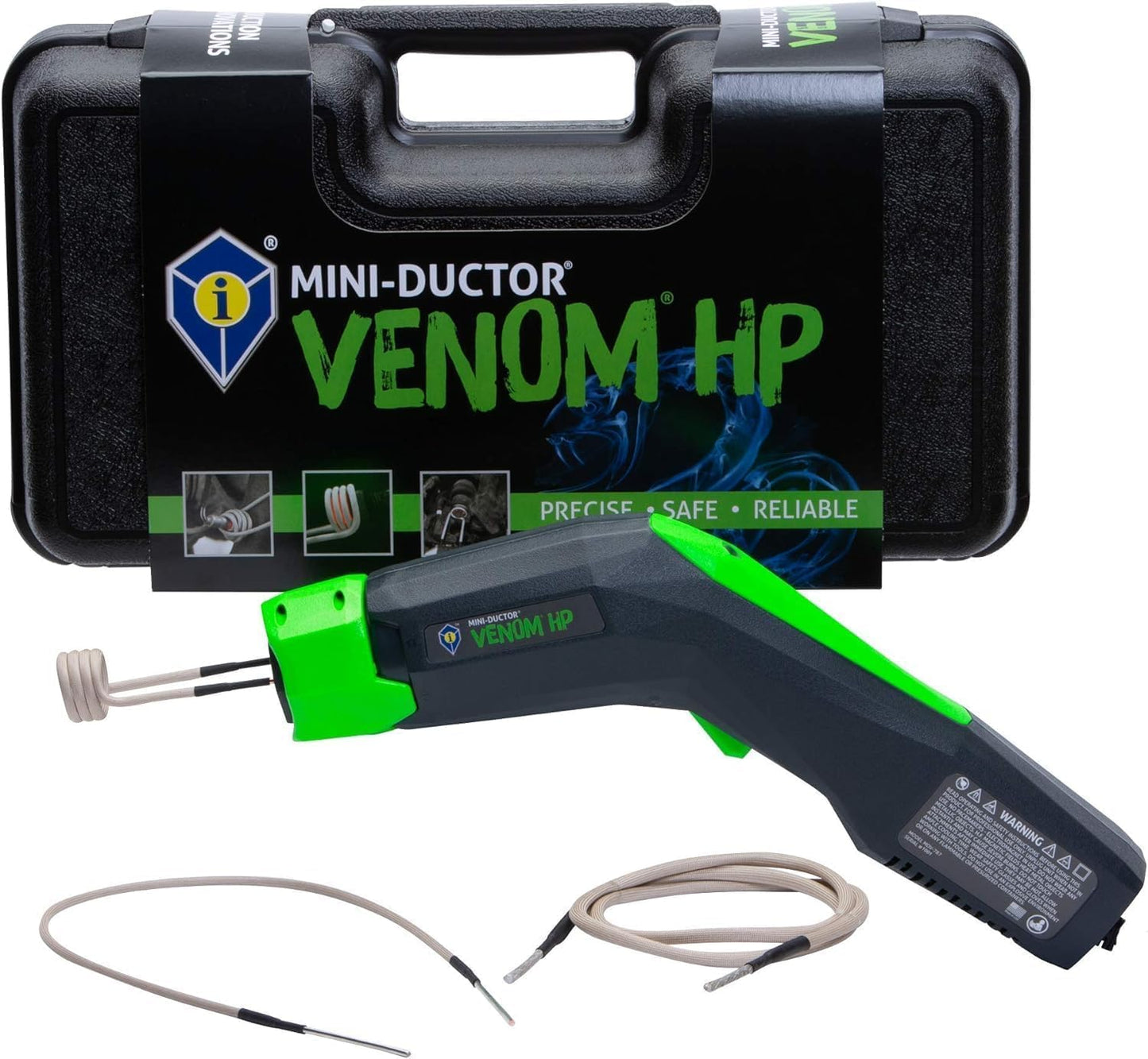 Induction Innovations - Mini-Ductor Venom HP (MDV-787E) - Handheld Induction Heater with 3 Basic Coils, Rugged Carrier Case & Operations Manual to Safely Remove Nuts, Bolts, Bearings, & More