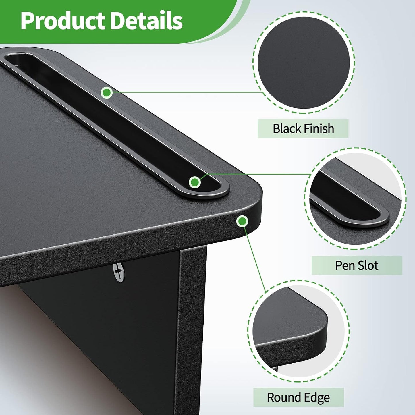 2 Zimilar Dual Monitor Stand Riser, Monitor Stand with Adjustable Length and Angle, Wood Monitor Stand for Desk