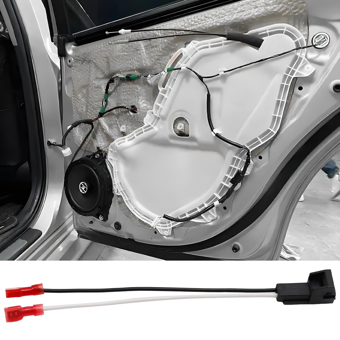 MDEOOSKY 4PCS 1993-2008 1994-2014 1984-2004, 72-4568 Front Rear Door Speaker Wiring Harness, Replacement for GMC