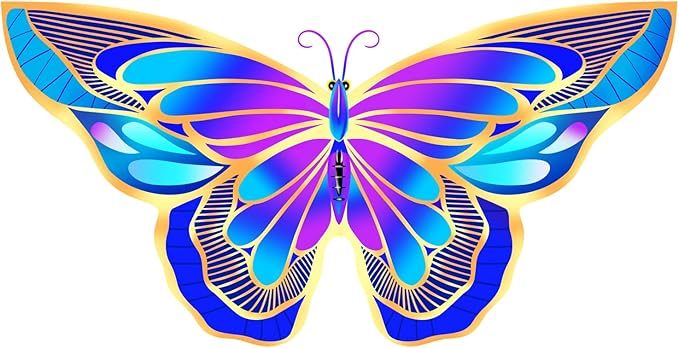 Xida Butterfly Kite for Kids & Adults, Easy to Fly, Ages 4-8, Large Kite with 300ft Handle, Perfect for Beach Trips