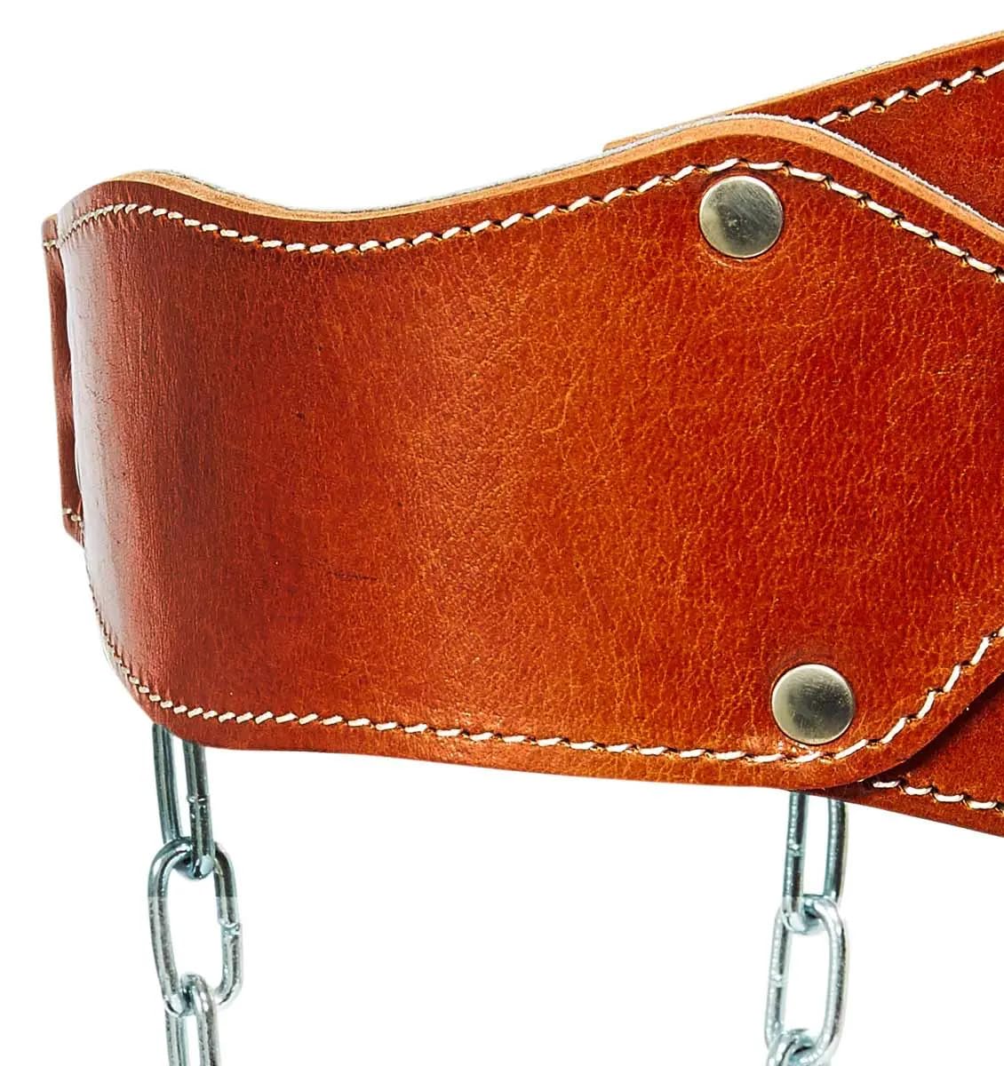 Schiek Leather Dip Belt - Weight Lifting Belt