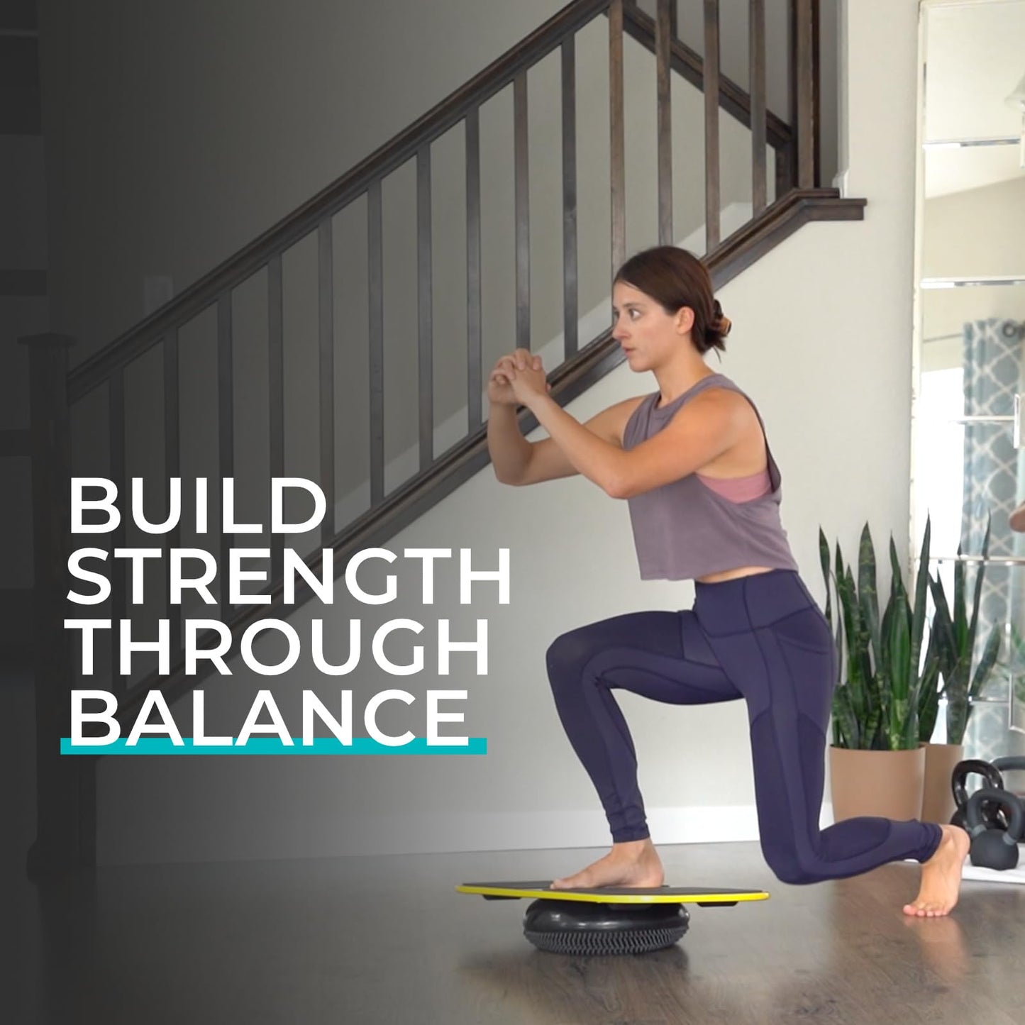Revbalance FIT 3-in-1 Exercise Balance Board Training System (Teal)