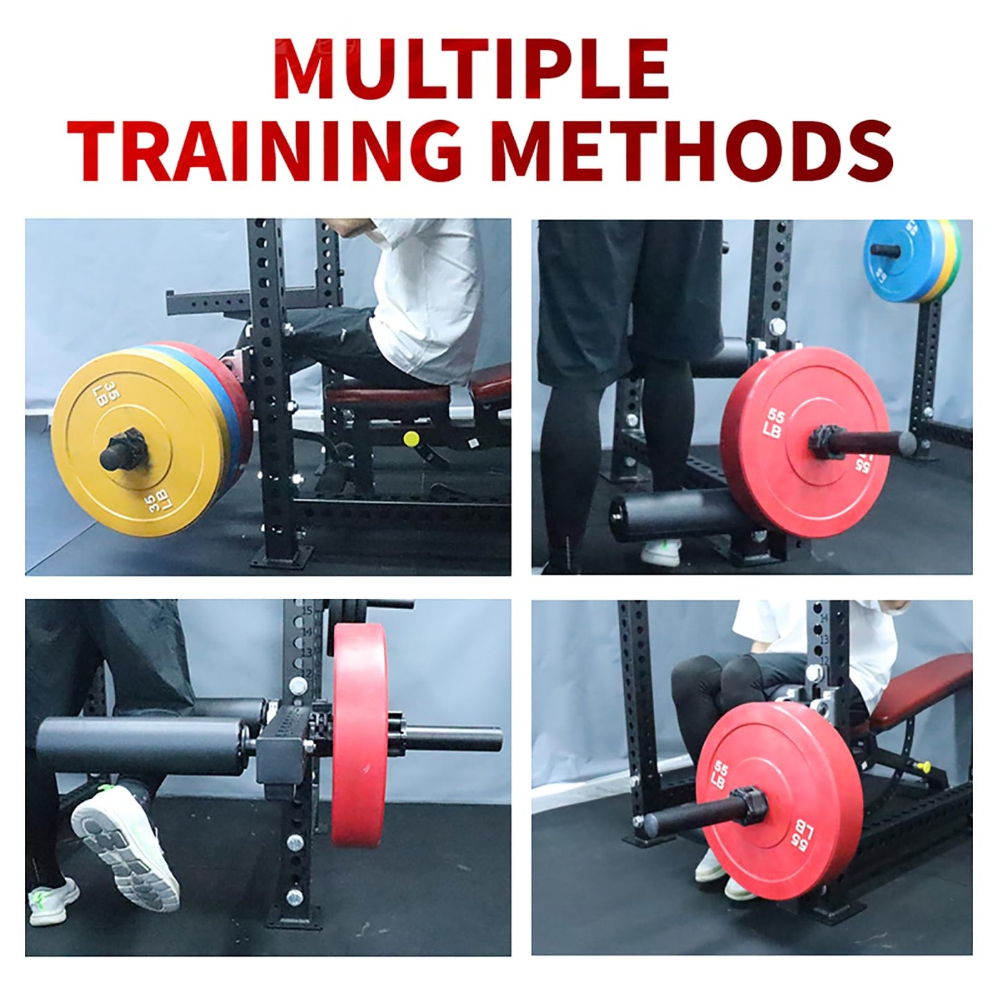 CONBUT Leg Extension Rack Attachment for Makes the Legs More Fixed, Leg Extension Attachment for Adjustable Leg Extension and Curl Machine Squat Rack Attachment
