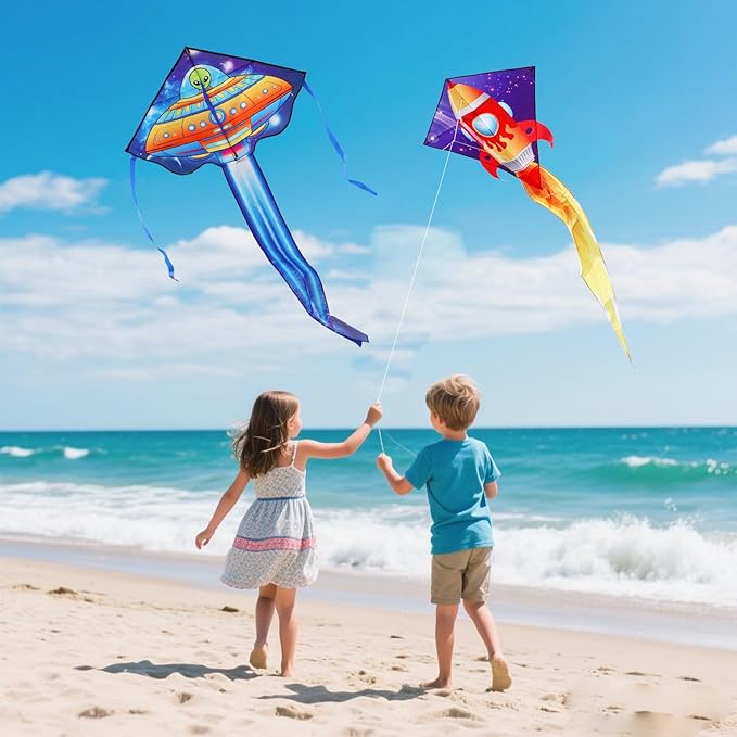 for Kids & Adults Easy to Fly, Large Kites for Adults,Beginner Kite for Kids Ages 4-8, 8-12, Perfect for Beach Trip and Family Activities
