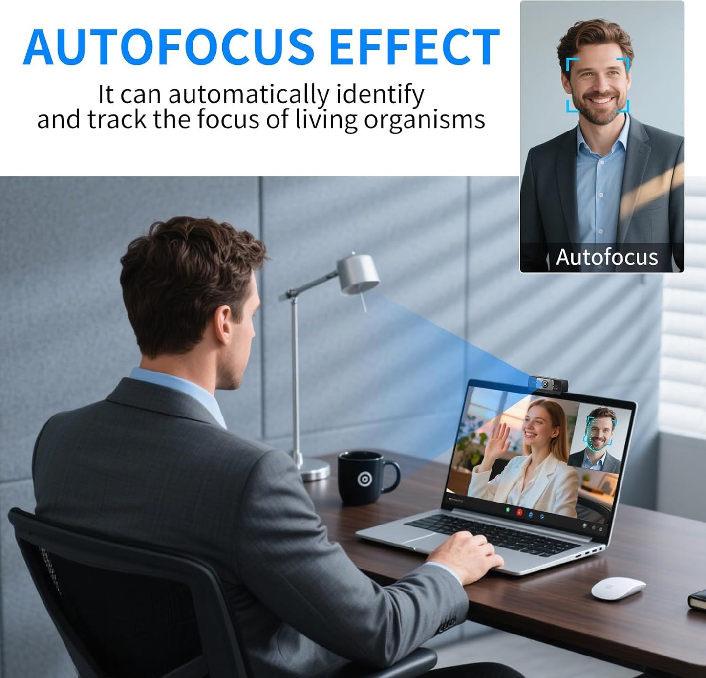 Diccik 4K 24MP Webcam with Microphone, Ultra HD Web Cam for Desktop Computer, Streaming Camera for PC with Auto Light