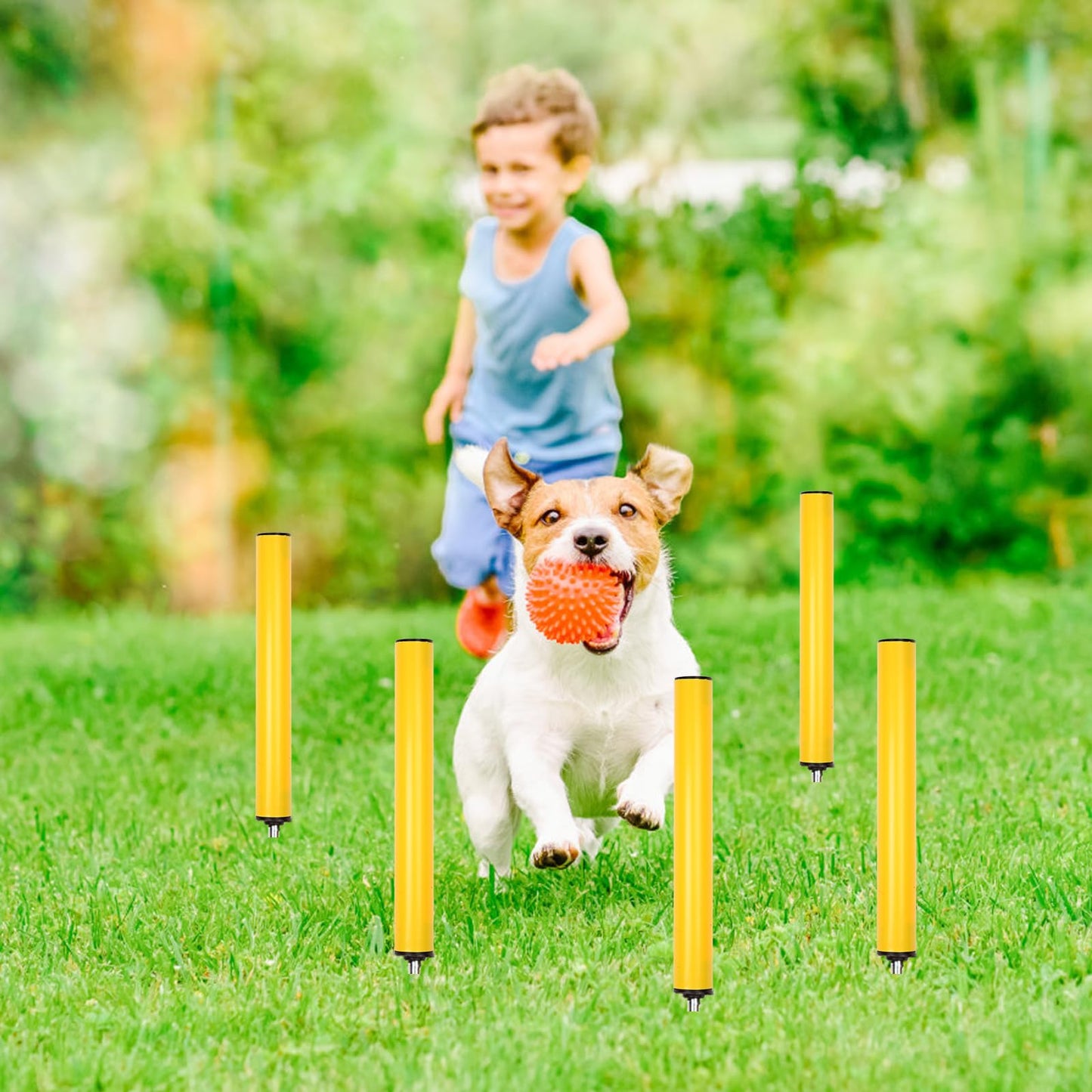 Suprwin Soccer Agility Poles, Speed Sport Training Equipment for Soccer Basketball Football,Speed Jump Poles Training Equipment for Athletes/Adult