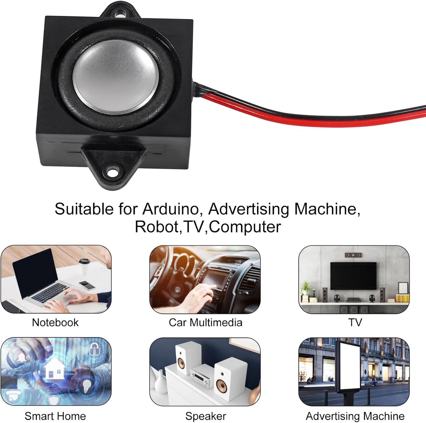 Shutao 1Pcs 3W 8 3 JST-PH2.0 Ohm Mini Loudspeakers Watt Interface Micro Speaker for Arduino, Small Electronic Projects