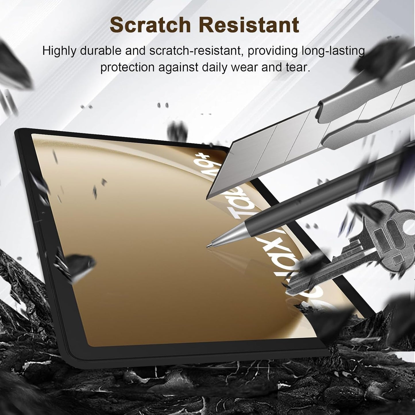 2 Pack A9 11 Inch 2023, 9H A9+ 5G (SM-X210/X216/X218), SIBEITU Screen Protector for Samsung Galaxy Tab Plus HD Hardness