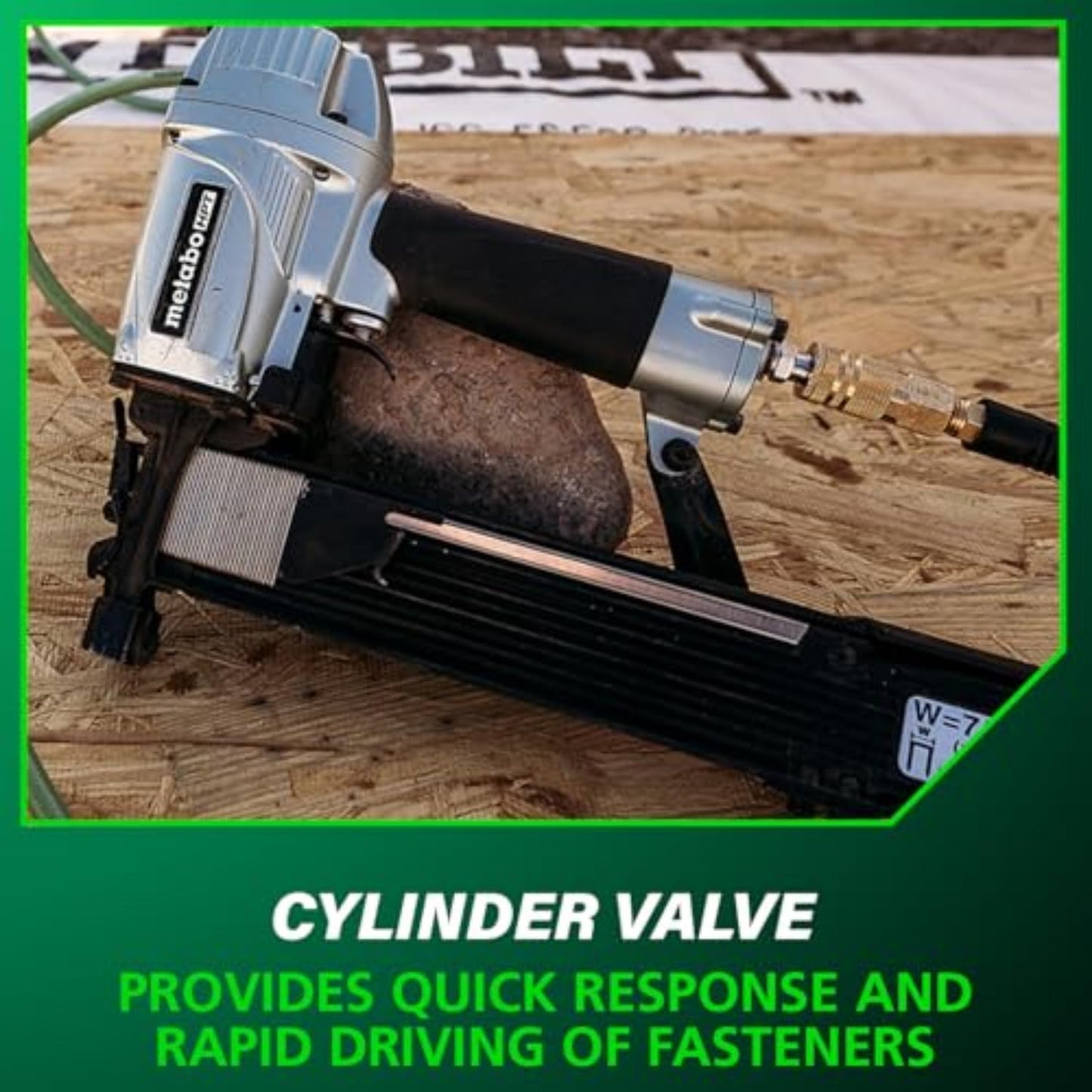Metabo HPT ½-Inch Standard Crown Stapler | Pro Preferred Brand of Pneumatic Nailers | 16 Gauge | Accepts 3/4-Inch to 2-Inch Staples | Ideal for Insulation, Sheathing, & Subfloor Installation | N5010A