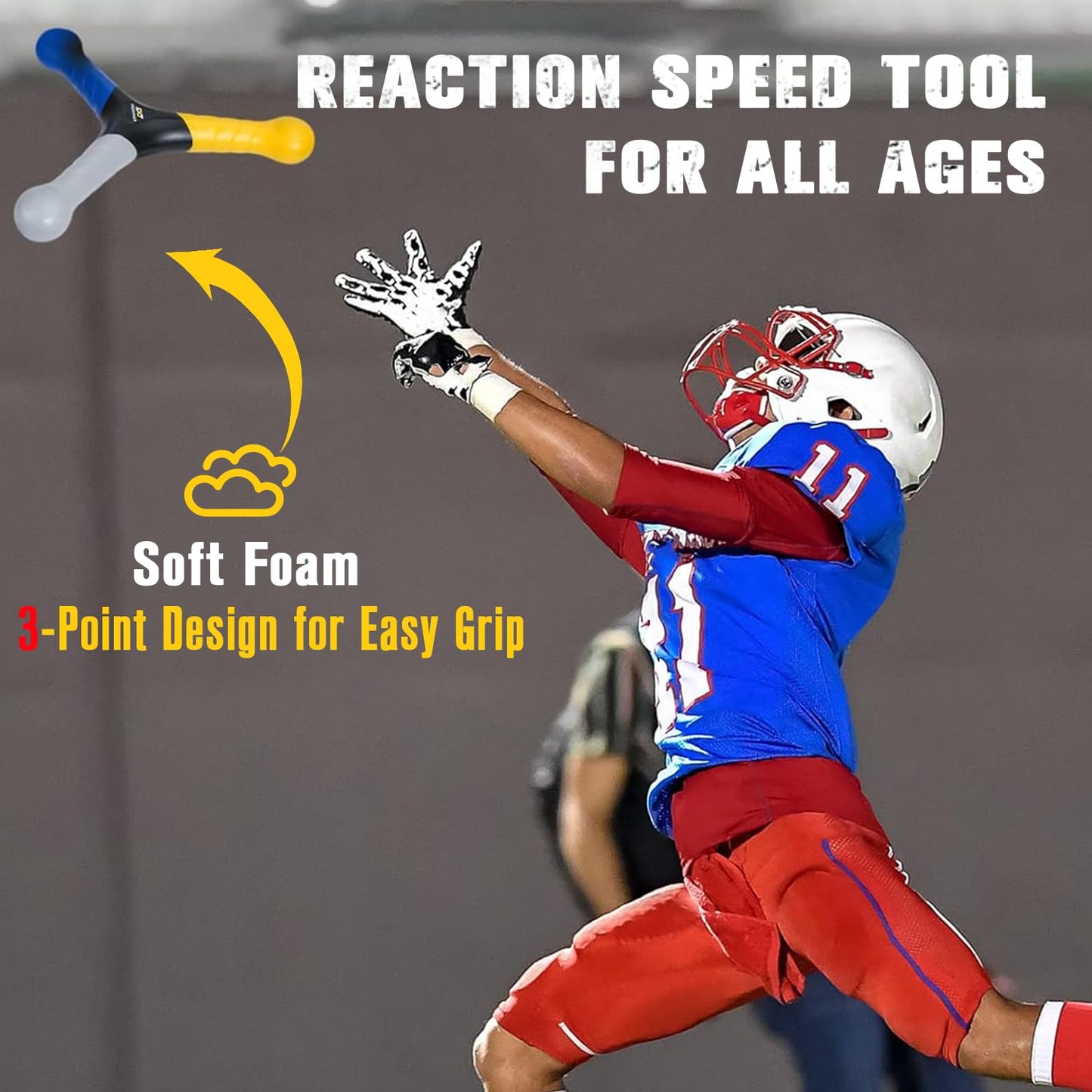 Hand Eye Coordination Trainer for Reaction Speed & Agility Training | Reflex Catch Training Tool to Improve Focus, Balance & Coordination for Sports, Fitness, and Team Practice
