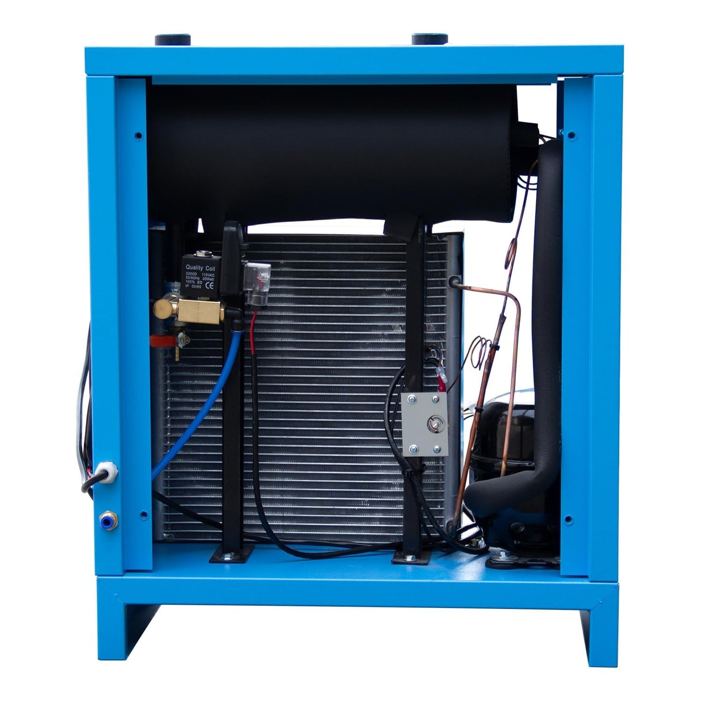 Torin Industrial Refrigerated Air Dryer 110V 70 CFM, 0.75 KW for 15HP-20HP Rotary Screw Air Compressors – R134a Cooling System – Removes Moisture, Oil, Dust