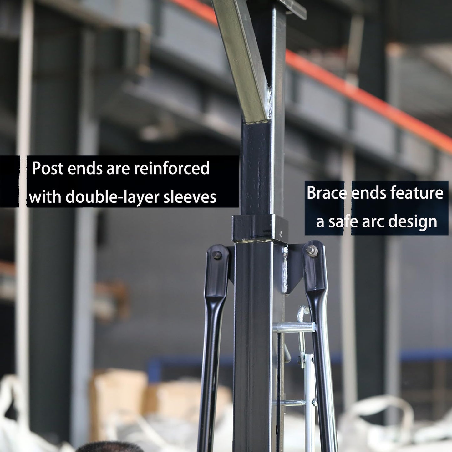 Electrical Gantry Crane 2000 LBS - 8.53 FT Wide,Adjustatable Crane with Electrical Hoist, Garage Crane 1T with Manual Hoist, Trolley, Scale, Sling, Shackle, Hook, Hammerlock Coupling (8.5 FT Width)