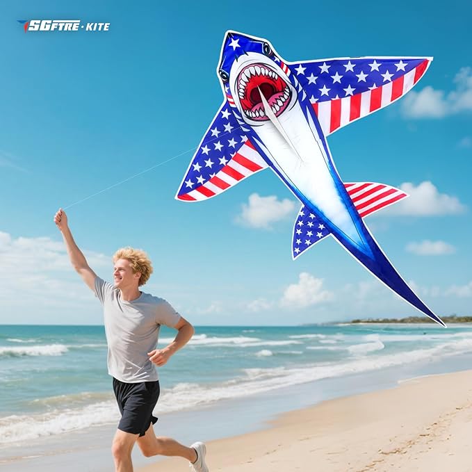 3 Piece Set Butterfly Delta Octopus Kites for Kids and Adults,Easy to Fly for Outdoor Adults Children Line Kite for Kids Toy (Flag(Butterfly+Shark+Eagle+Airplane), 4)