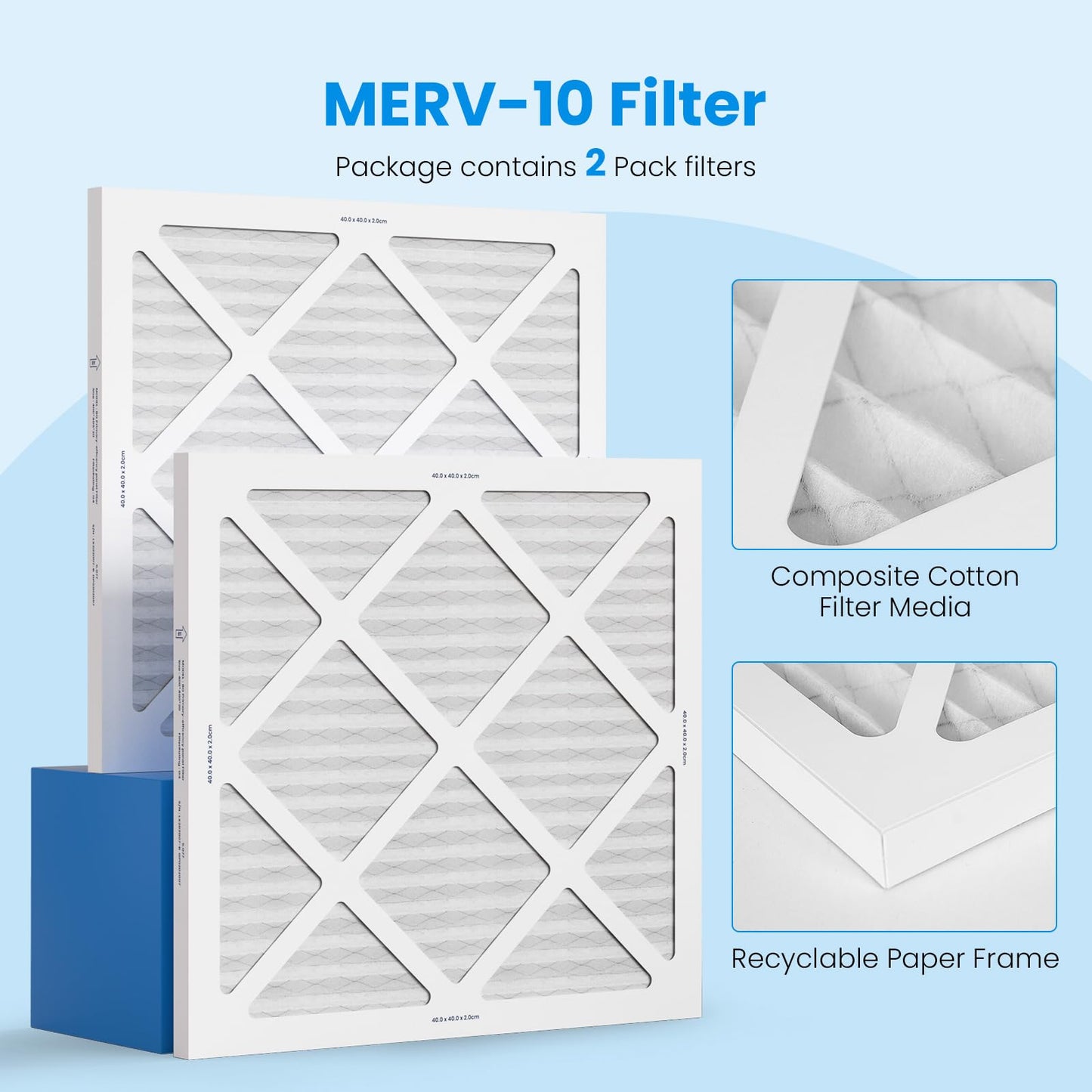 CADPXS Shield-550 Air Scrubber Red and 2 Pack MERV-10 Filters Bundle