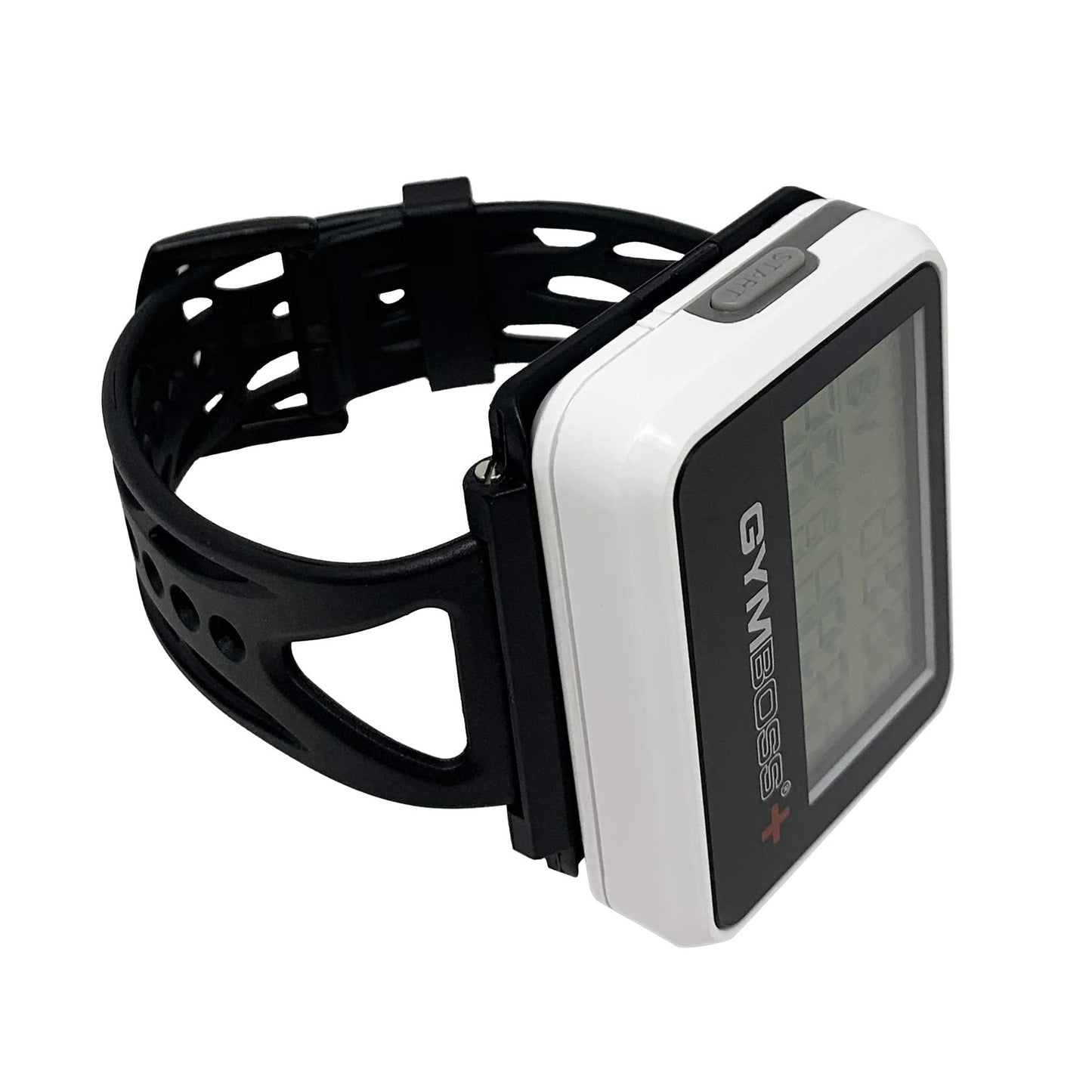 Gymboss Plus Interval Timer and Stopwatch and Gymboss Watchstrap - Bundle (White/Gray)