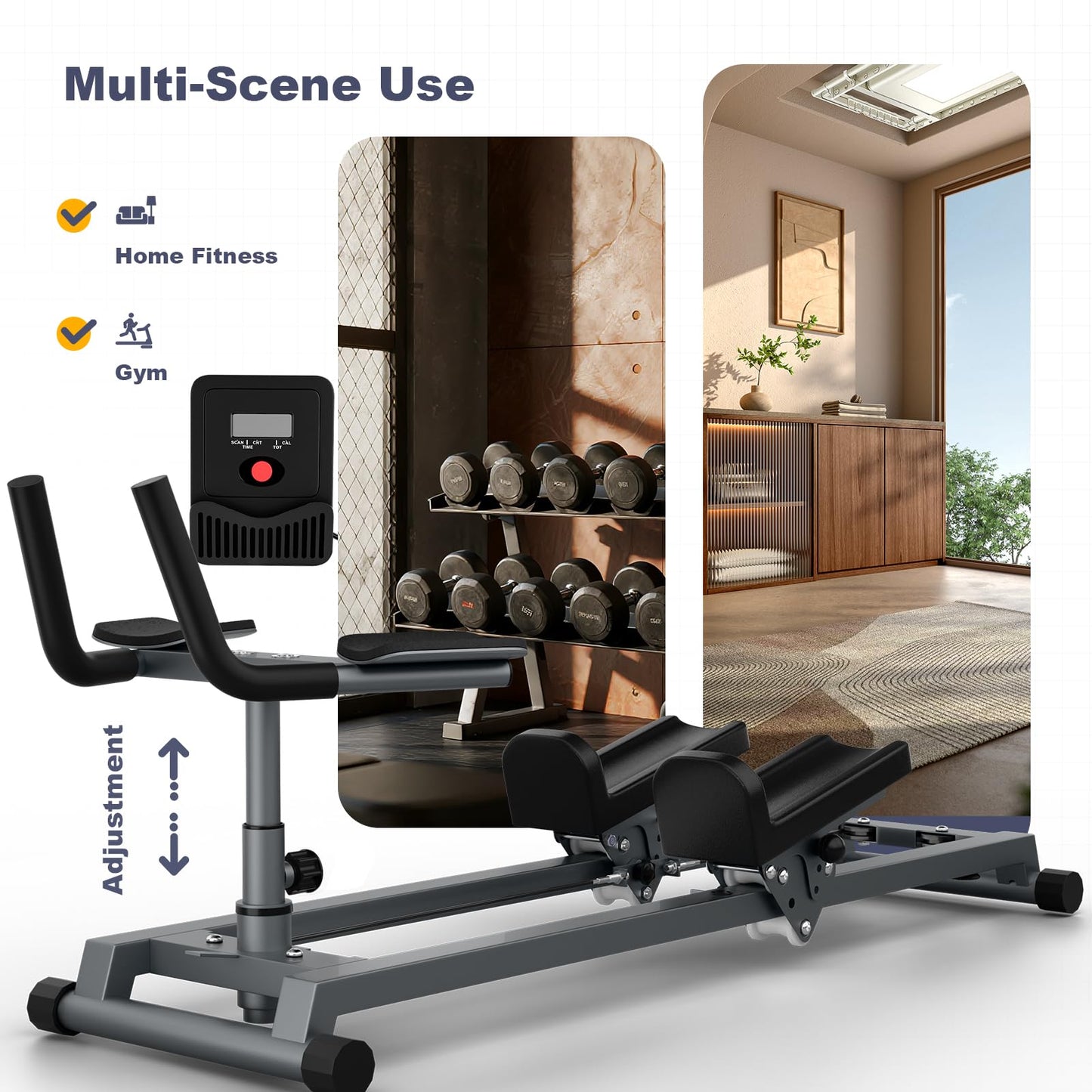 Crawling Exercise Machine & Spine Twist Stretch Trainer for Full Body Workout, Knee Support, Lower Back Exercise for Desk Workers, Heavy Duty Low-Impact Abdominal, Waist Stretcher Home Gym
