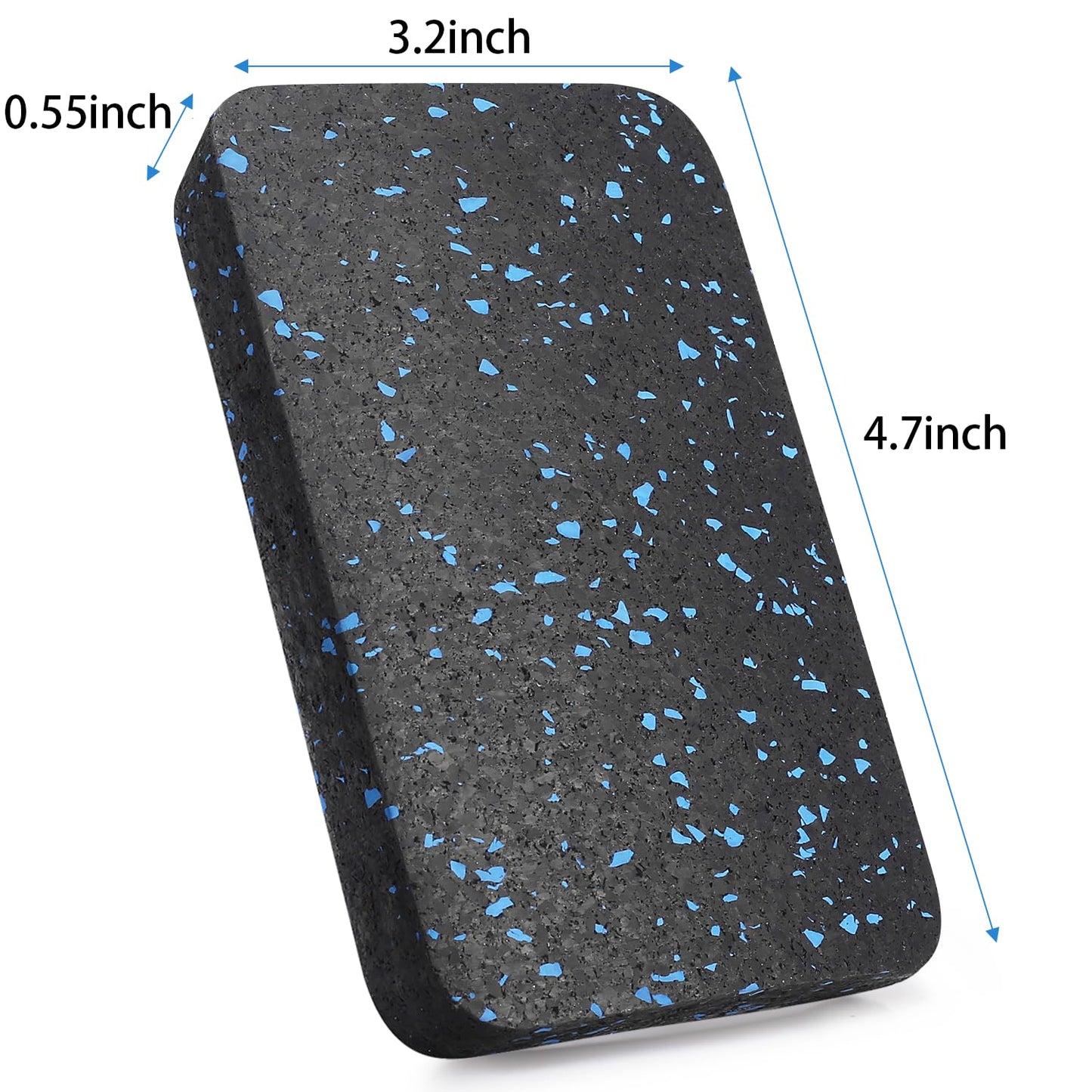 BestXD Heavy Duty Treadmill Mat Pads - 6 PCS 0.55" Ultra-Dense Rubber Anti-Vibration Pads - Professional Grade Floor Protection for Large Machines and High-Impact Use