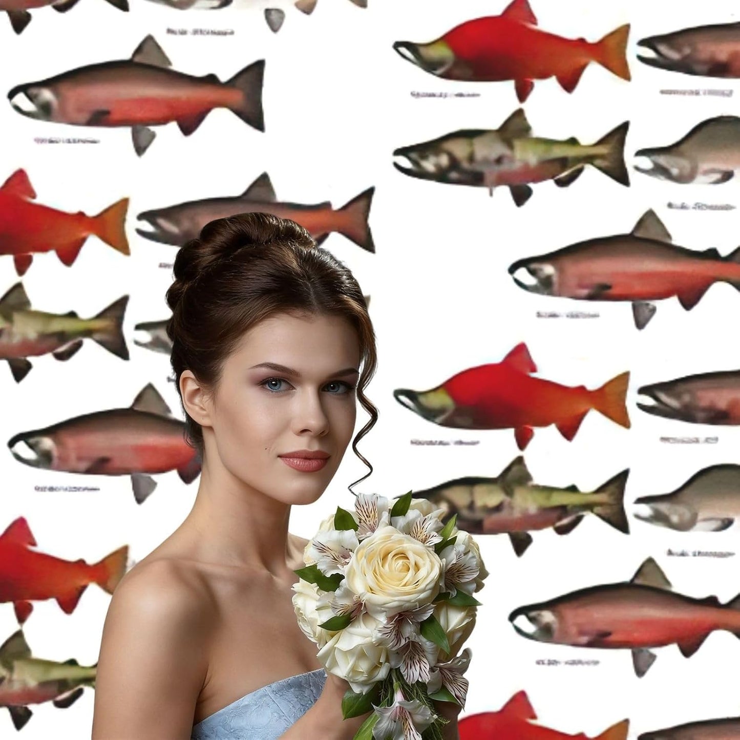 YQxwJL Salmon Print Studio Backdrop, Large Photo Backdrop for Professional Photography Studio and Events(No Stand)