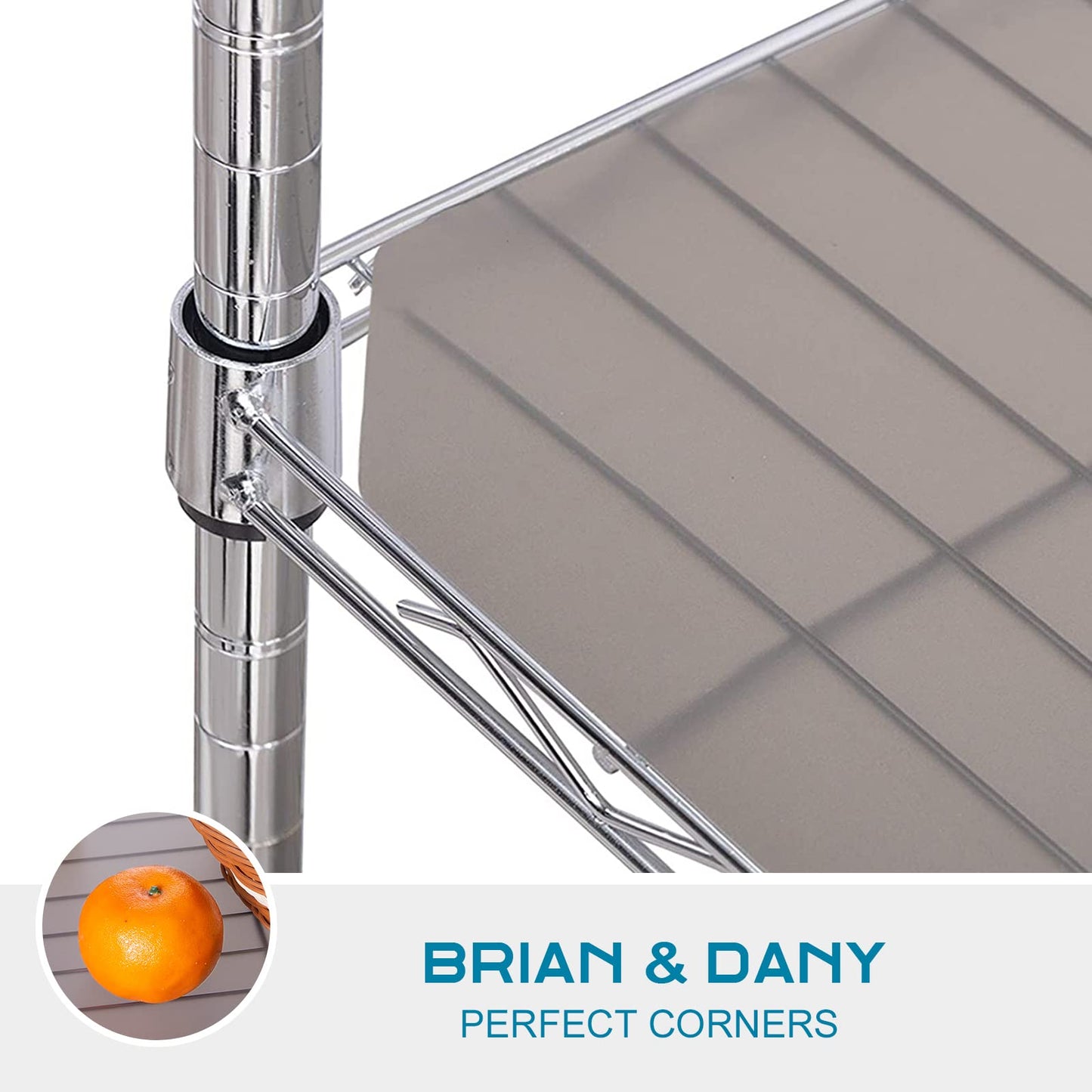 BRIAN & DANY Wire Shelf Liner 18" X 36", Heavy Duty Shelf Liners for Wire Shelving, Waterproof Protector Mats, Set of 5, Charcoal