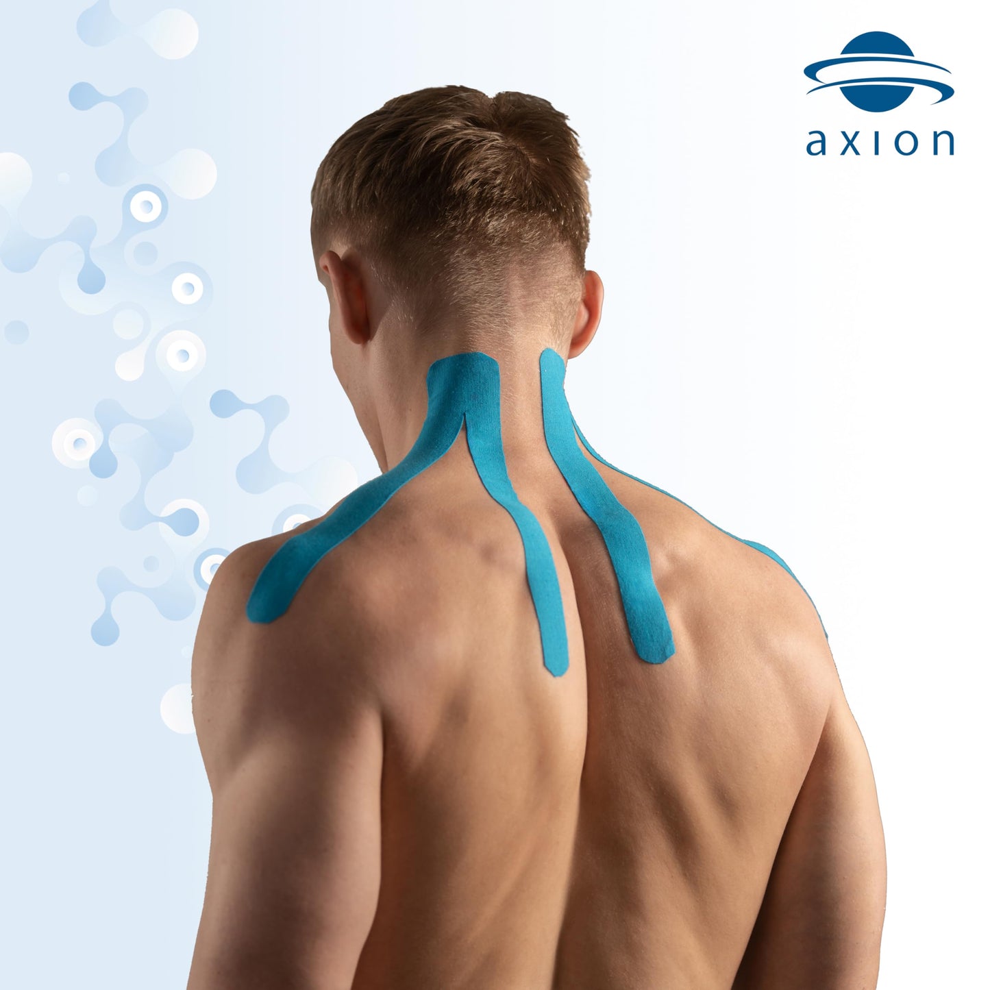 Kinesiology Tapes 2 Uncut Rolls Black | Waterproof • Skin-Friendly • Elastic • Self-Adhesive Fitness Bandage | Physio Tape Ideal for Sports & Everyday Use - axion