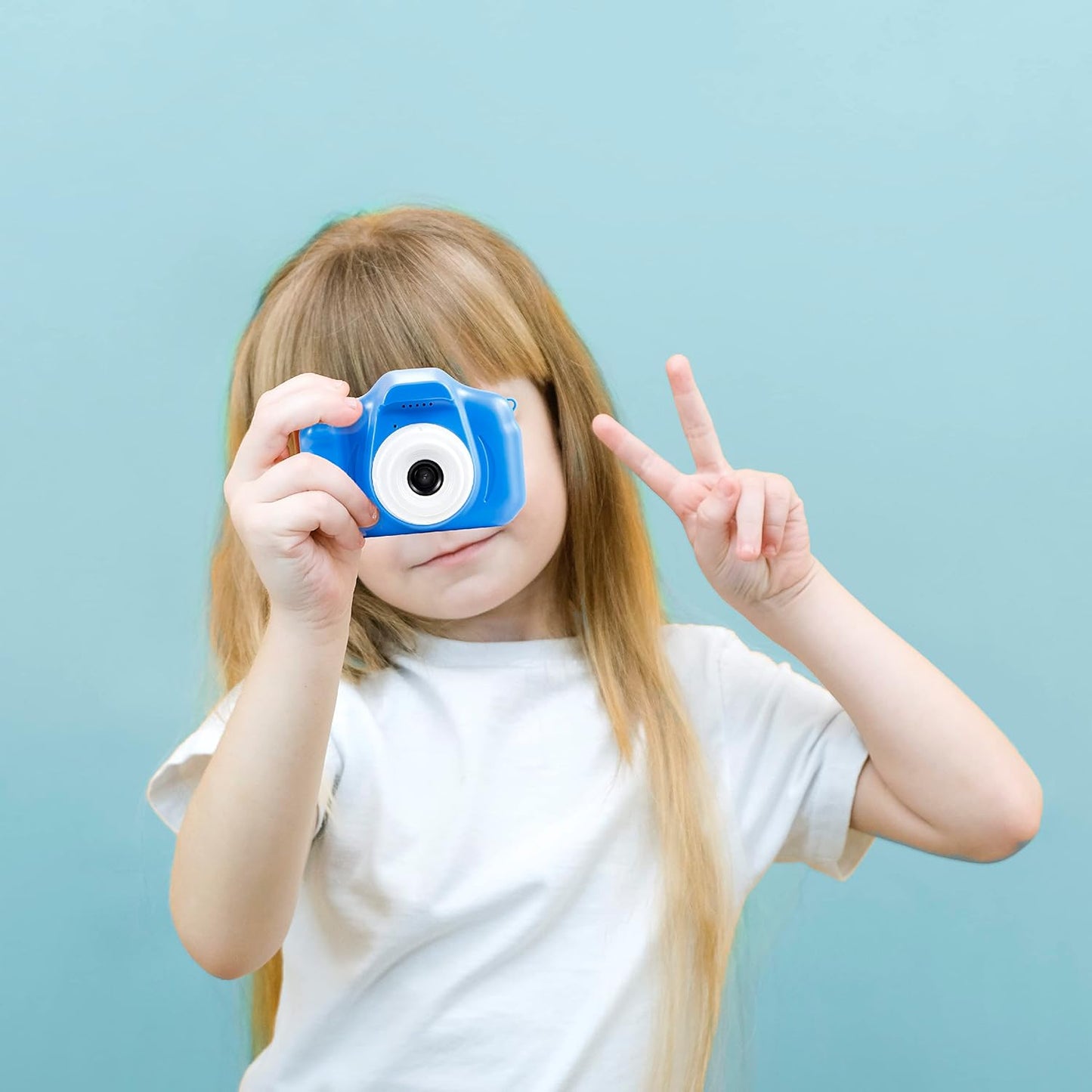 Vivitar 12 5+ Kidzcam Camera - MP HD & Video, Blue, Kids Gift
