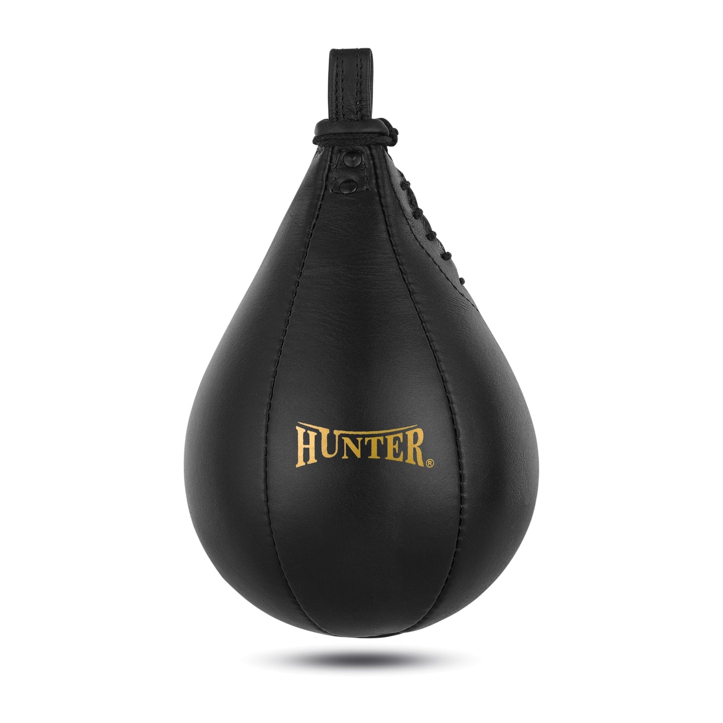 HUNTER SpeedKills PU Leather Speed Bag – Lightweight Latex Bladder, Fast Rebound Training Speedball for Boxing, MMA & Fitness (Black, Large 10.5" x 7")