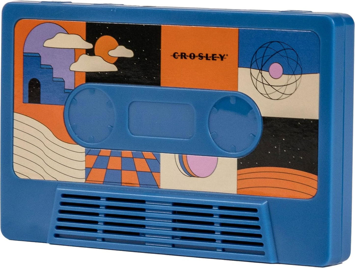 Crosley Cassette Bluetooth Speaker - Portable Tape Design in Surreal Cobalt