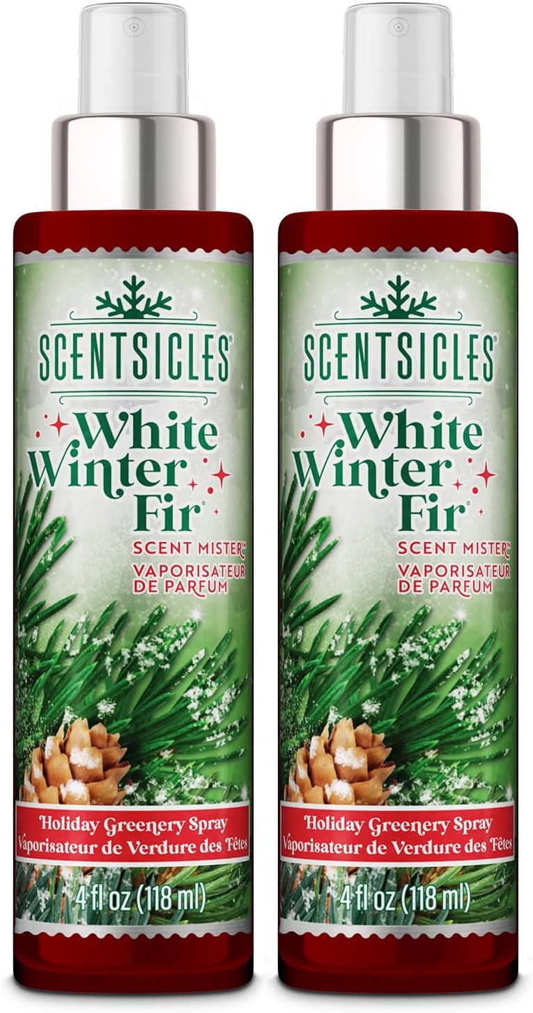Scentsicles Scent Mister - White Winter Fir Spray Bottles | 2 Pack (4 Oz Each)